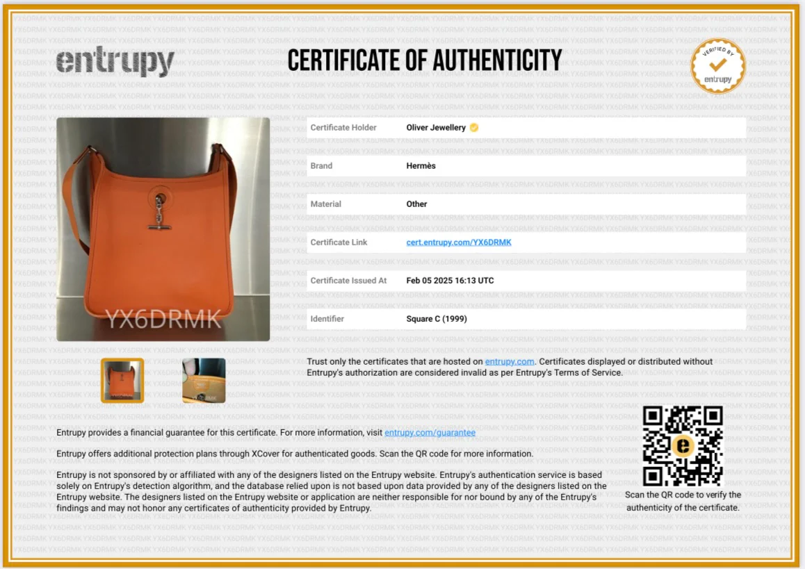 Hermes Orange Epsom Leather Vespa PM Bag - Image 10
