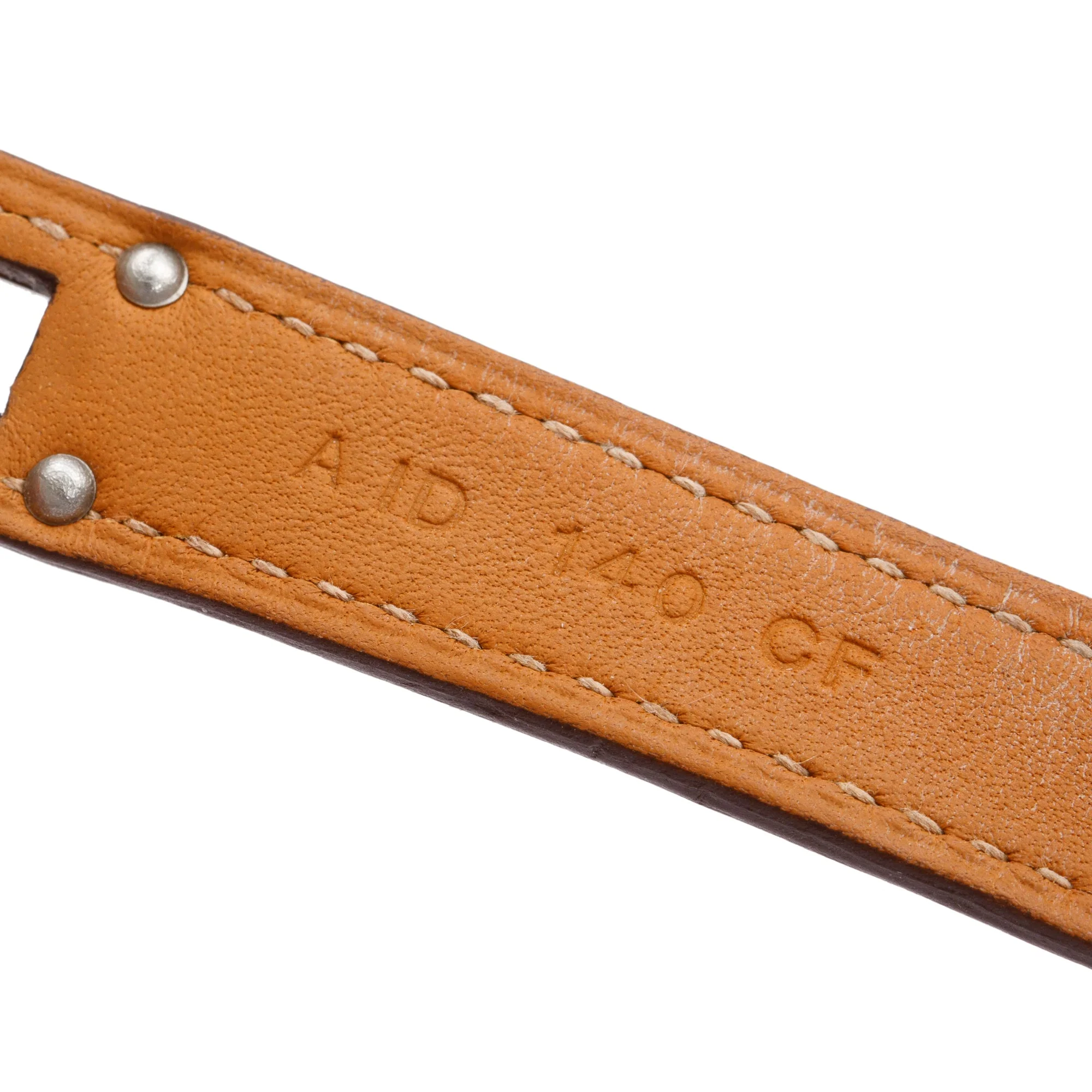 Hermes Palladium Plated Pink Leather Kelly Double Tour Bracelet, Size XS - Image 3