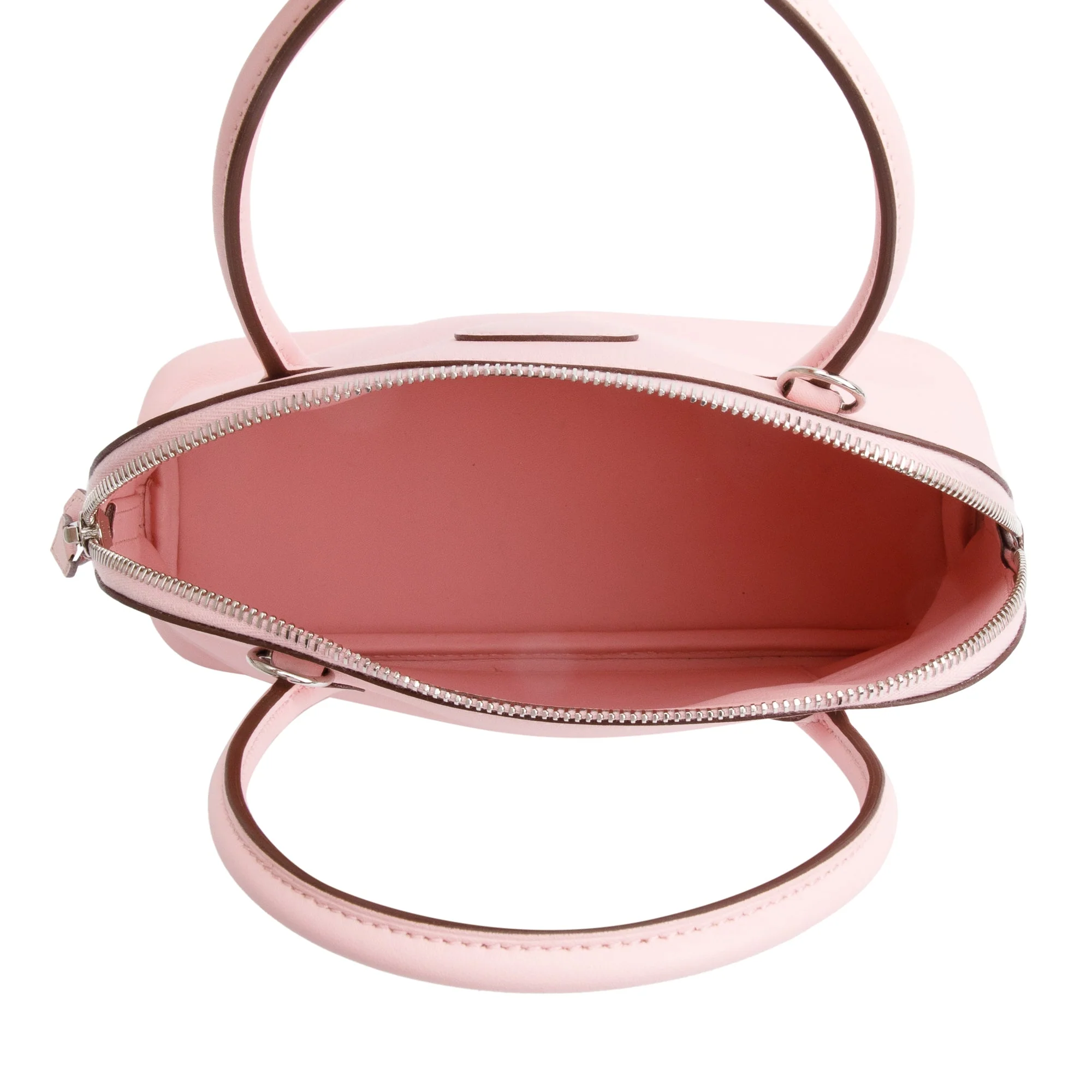 Hermes Rose Sakura Swift Leather Bolide 27 w/ Strap - Image 12