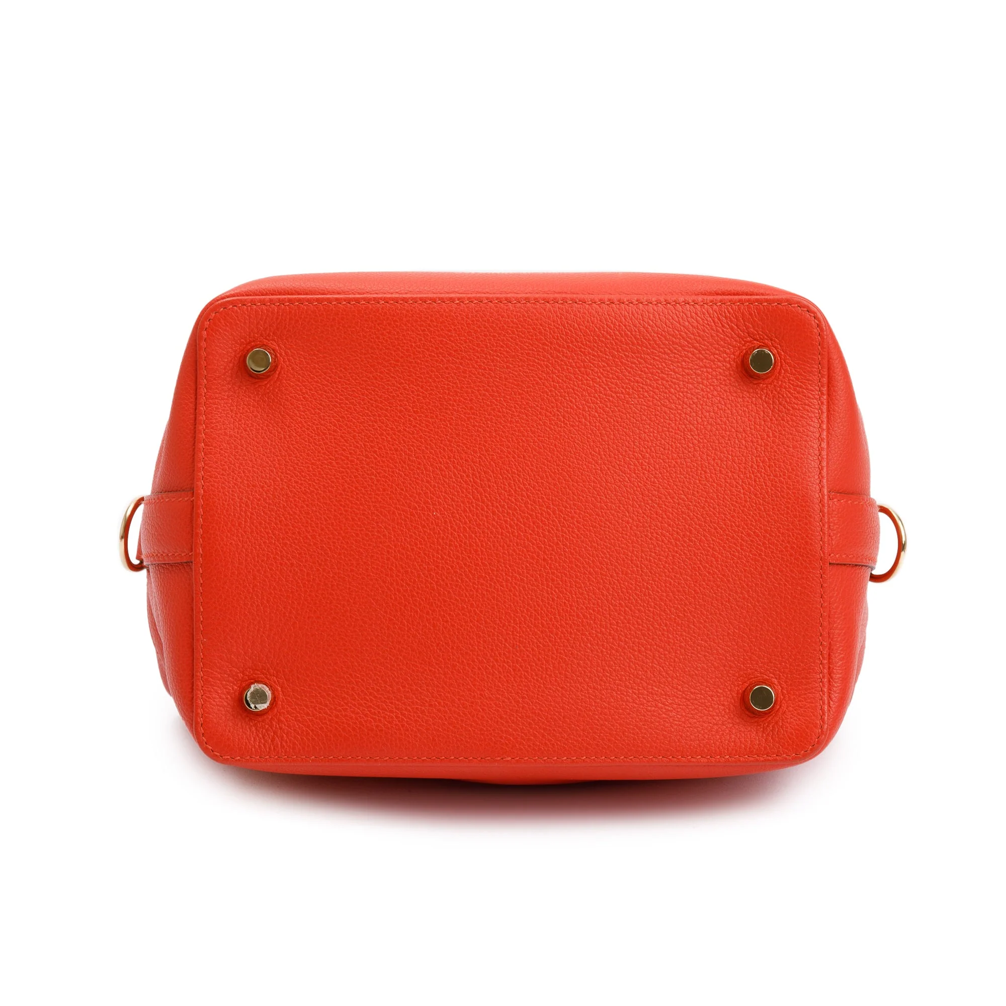 Hermes Rouge Casaque Evercolor Toolbox 20 w/ Strap - Image 6