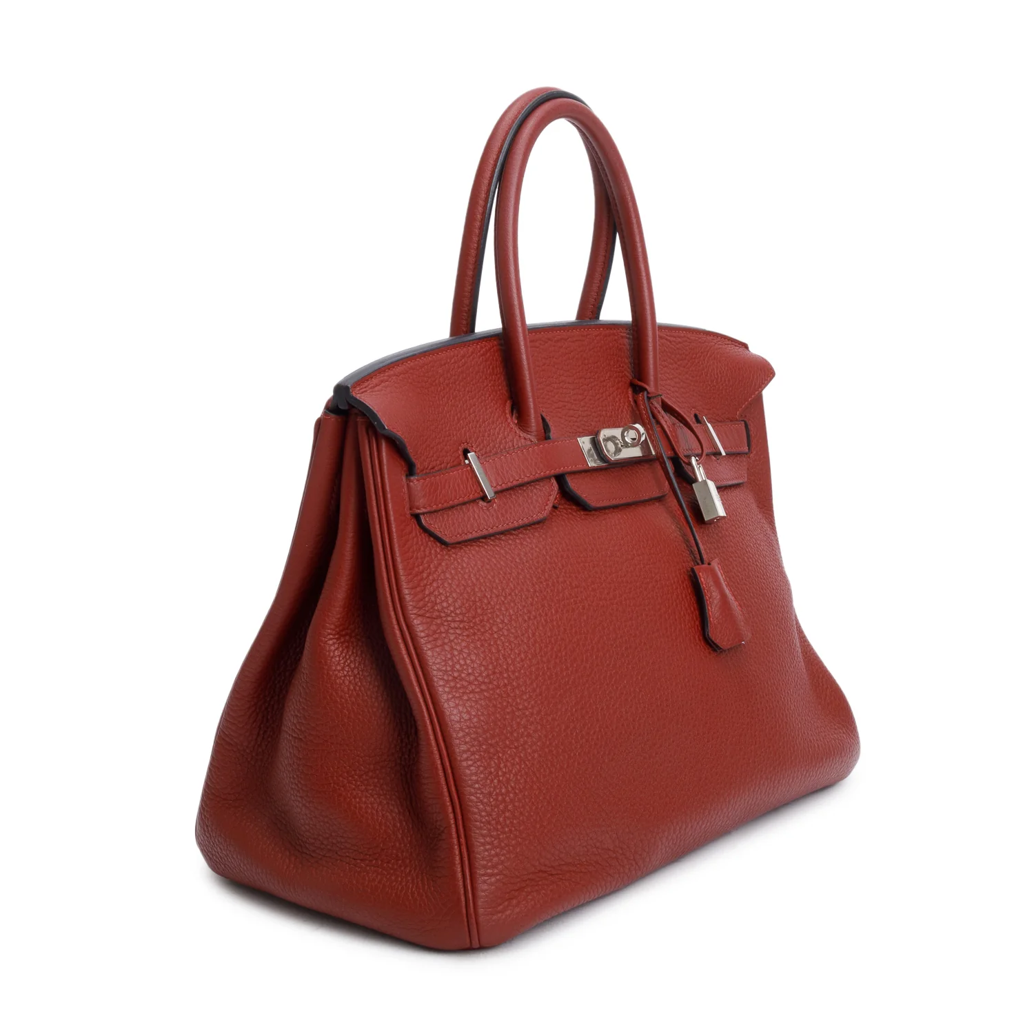 Hermes Rouge H Clemence Birkin 35 - Image 2