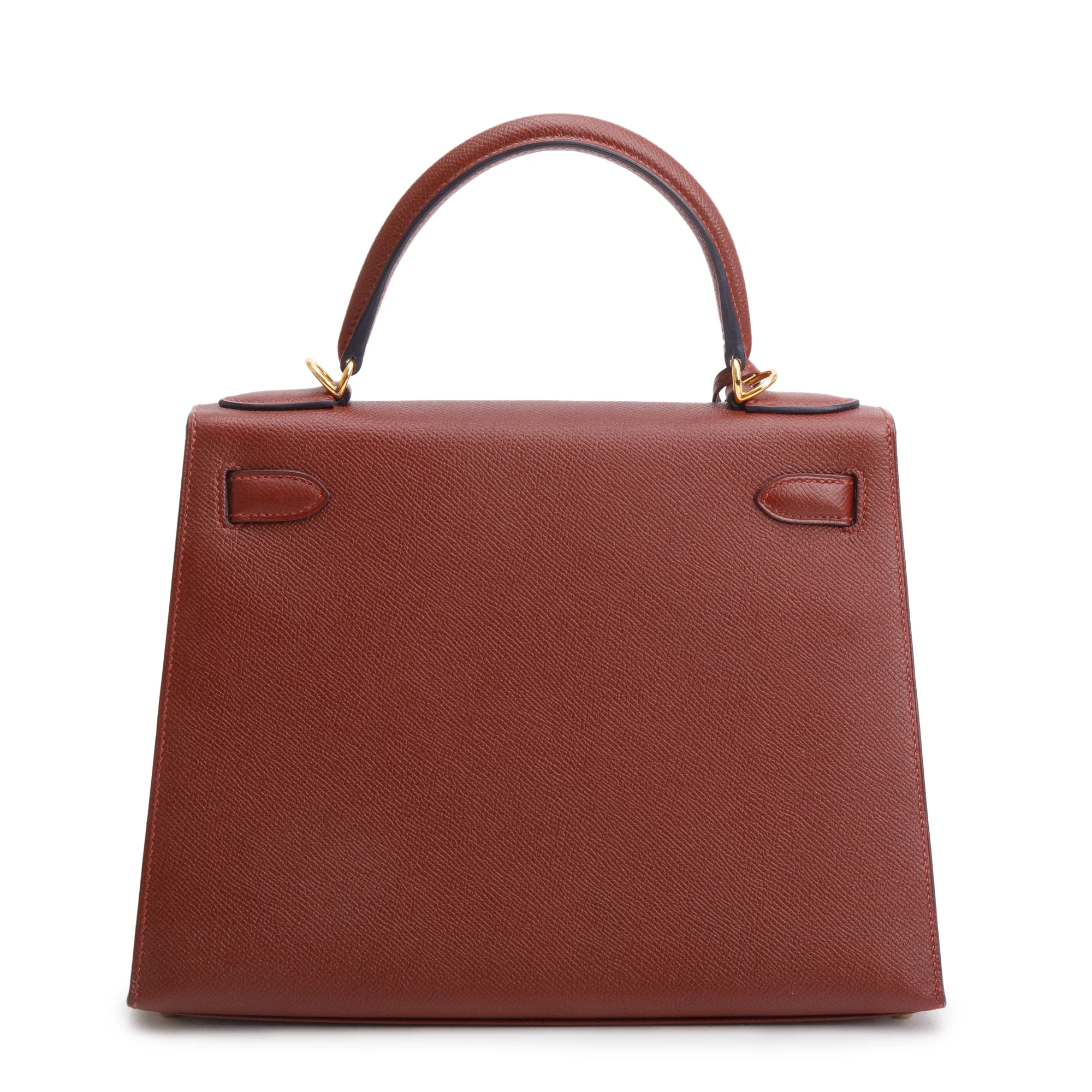Hermes Rouge H Veau Epsom Kelly II Sellier 28 w/ Strap - Image 4
