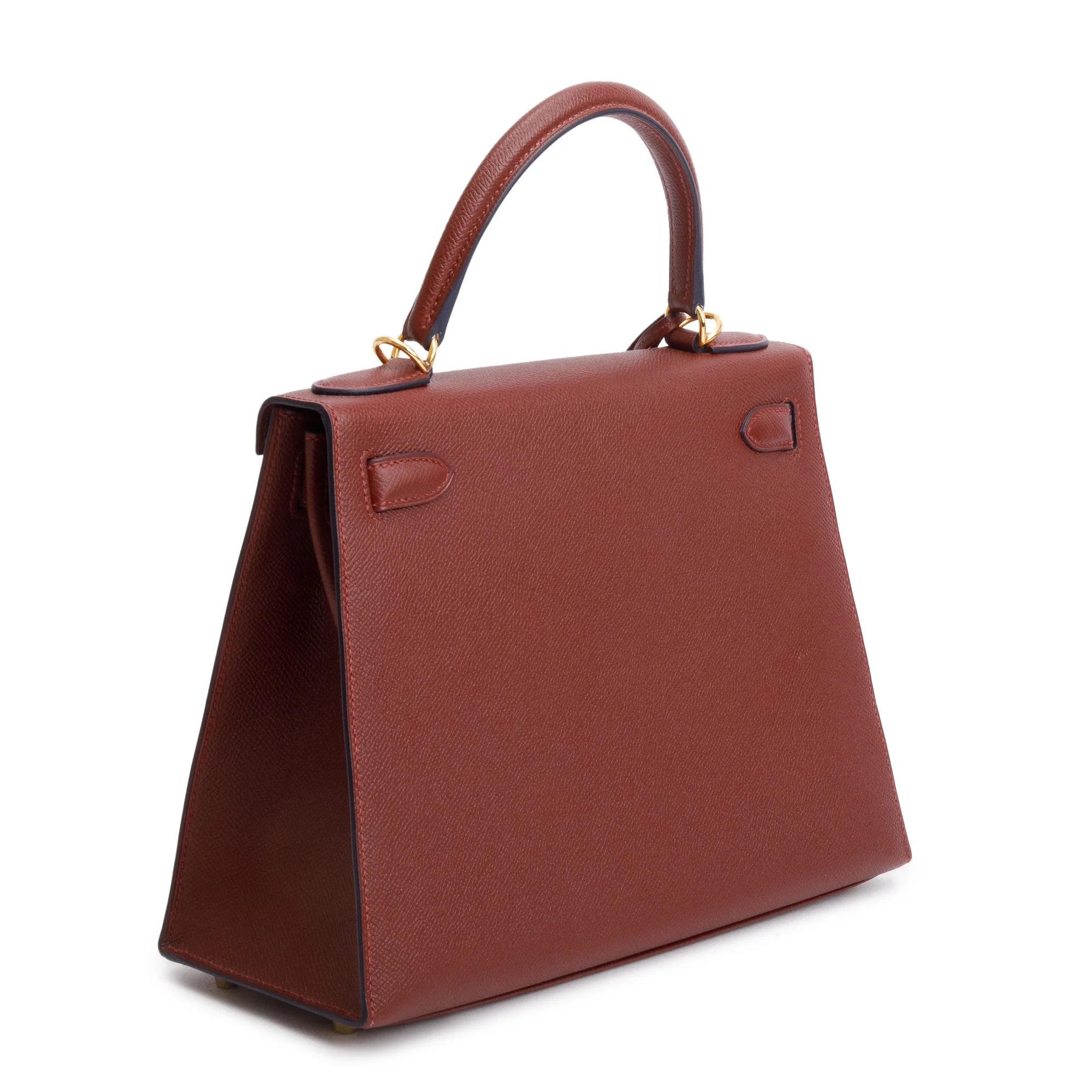 Hermes Rouge H Veau Epsom Kelly II Sellier 28 w/ Strap - Image 5