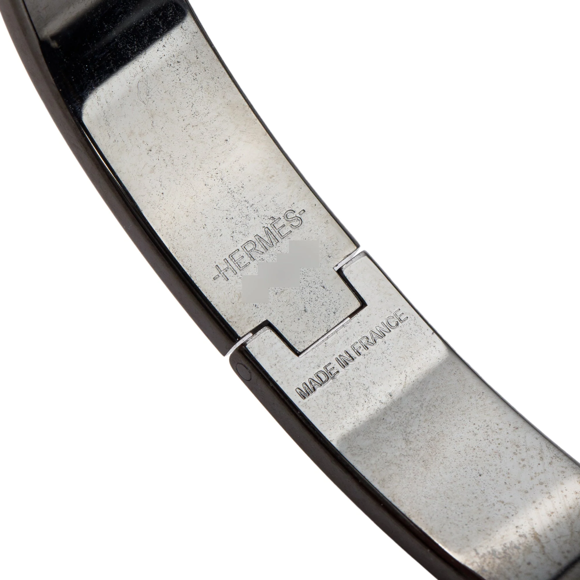 Hermes So Black Enamel 12 MM Clic HH Bracelet w/ Box - Image 3