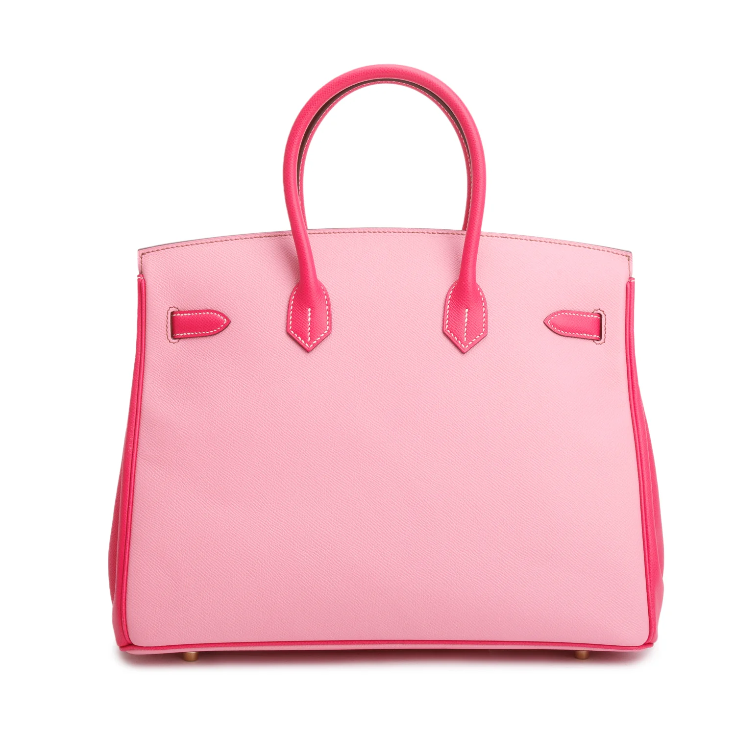 Hermes 'Special Order' Bubblegum Pink and Rose Tyrien Epsom Birkin 35 w/ Box - Image 4