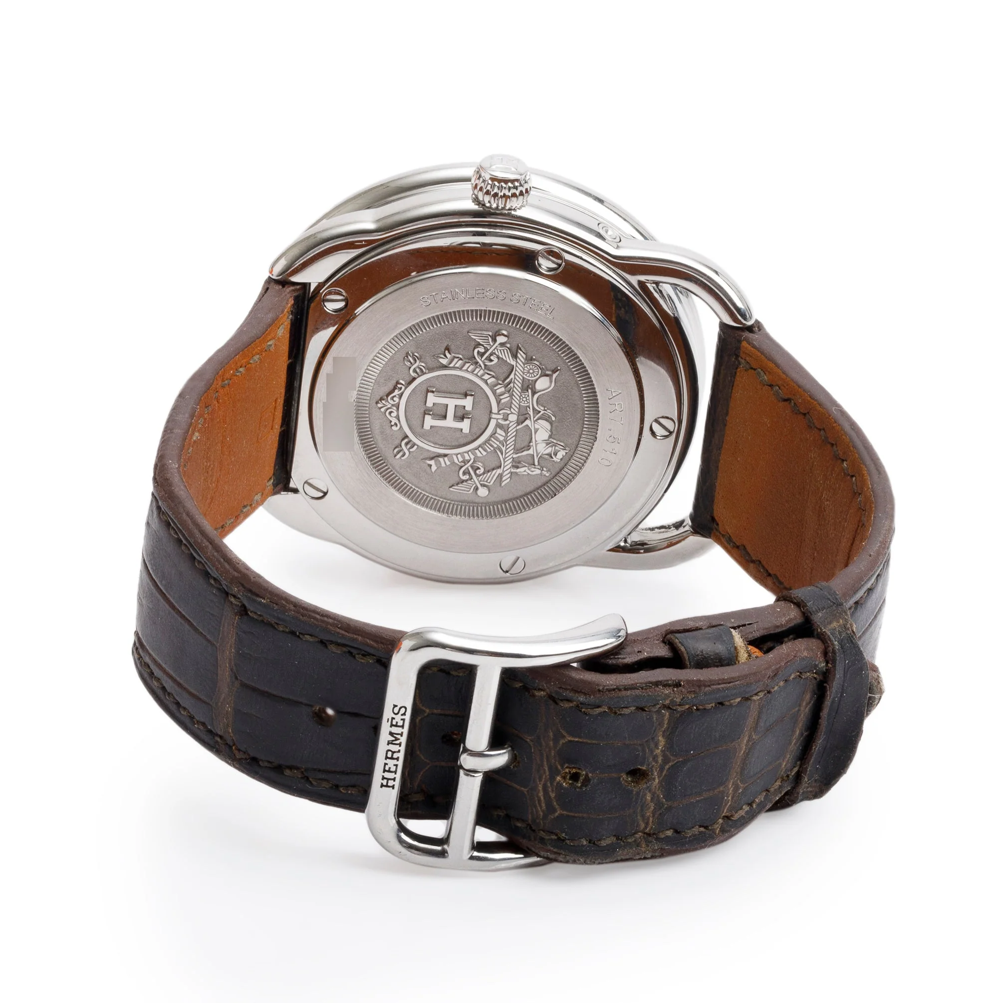 Hermes Stainless Steel Arceau Petite Lune 38 MM Automatic Watch w/ Box - Image 4