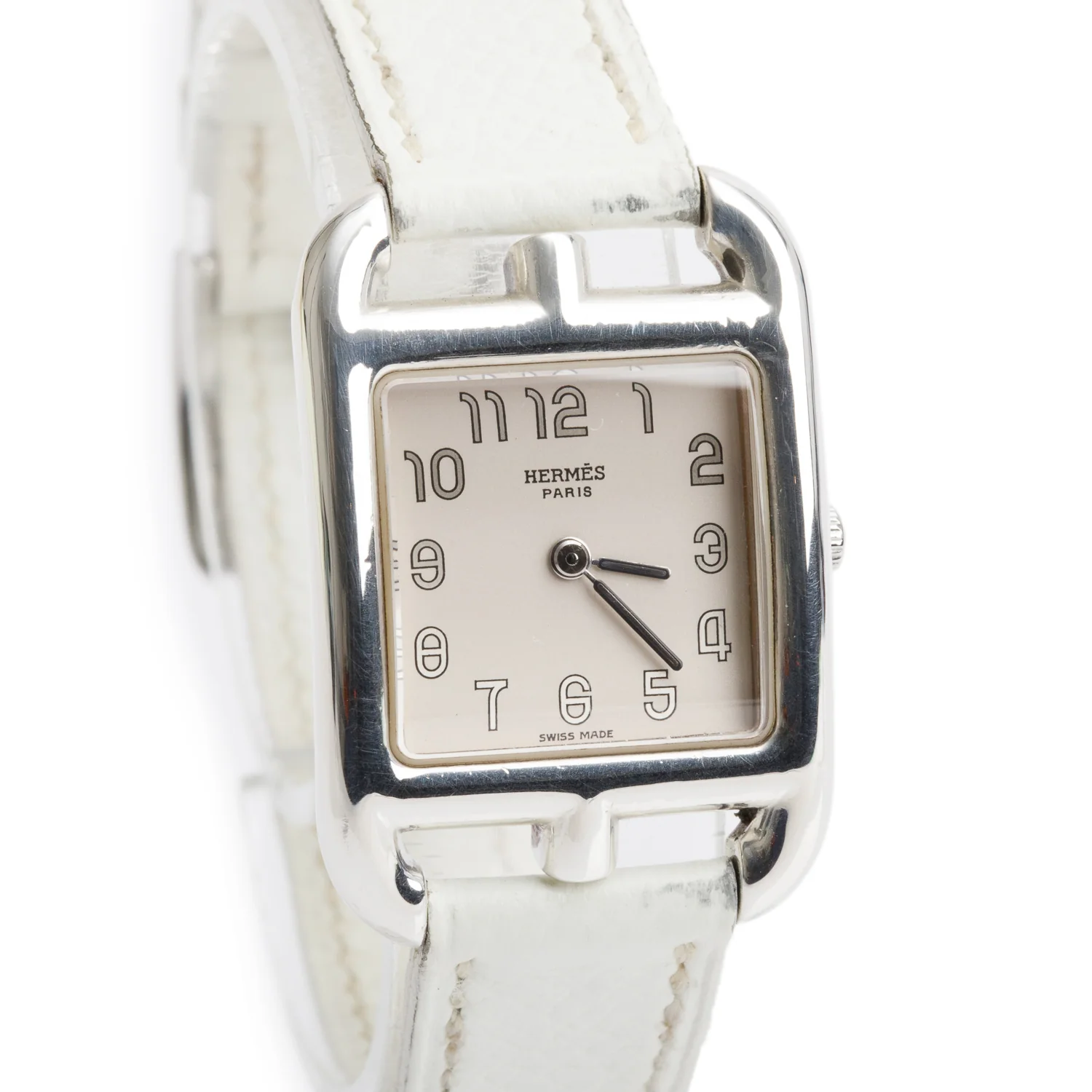Hermes Stainless Steel Cape Cod PM 23 MM Watch, White Dial - Image 2