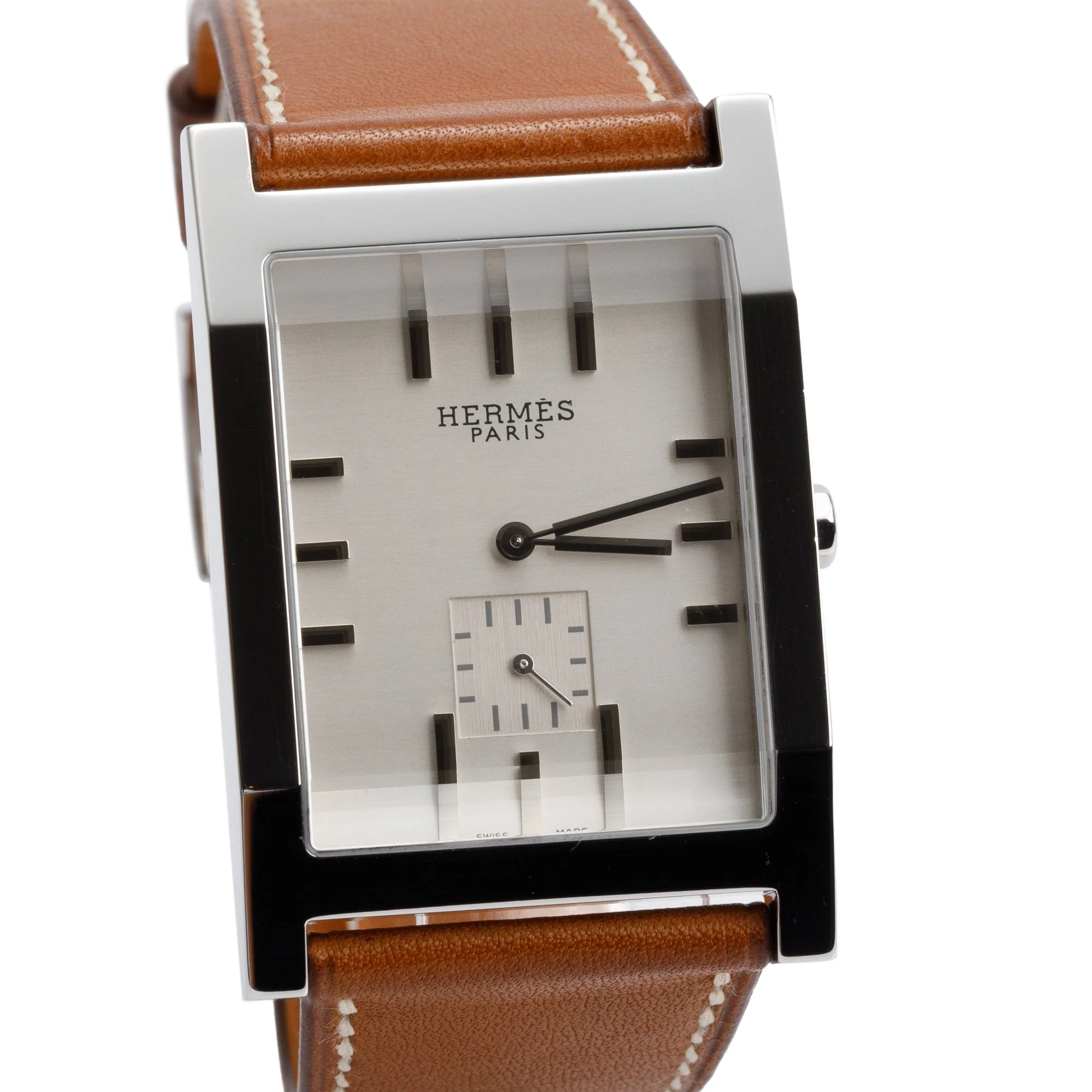 Hermes Stainless Steel Tandem 30 MM Watch w/ Box & Papers - Image 3