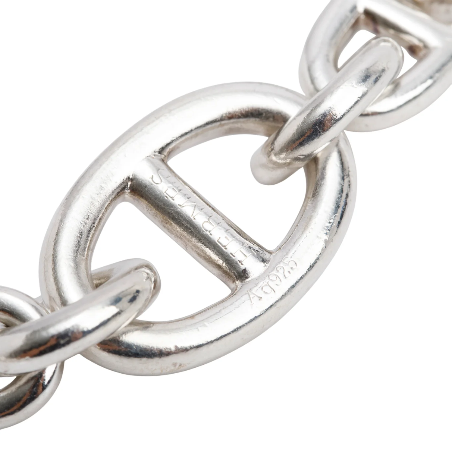 Hermes Sterling Silver Pele Mele Toggle Necklace - Image 3