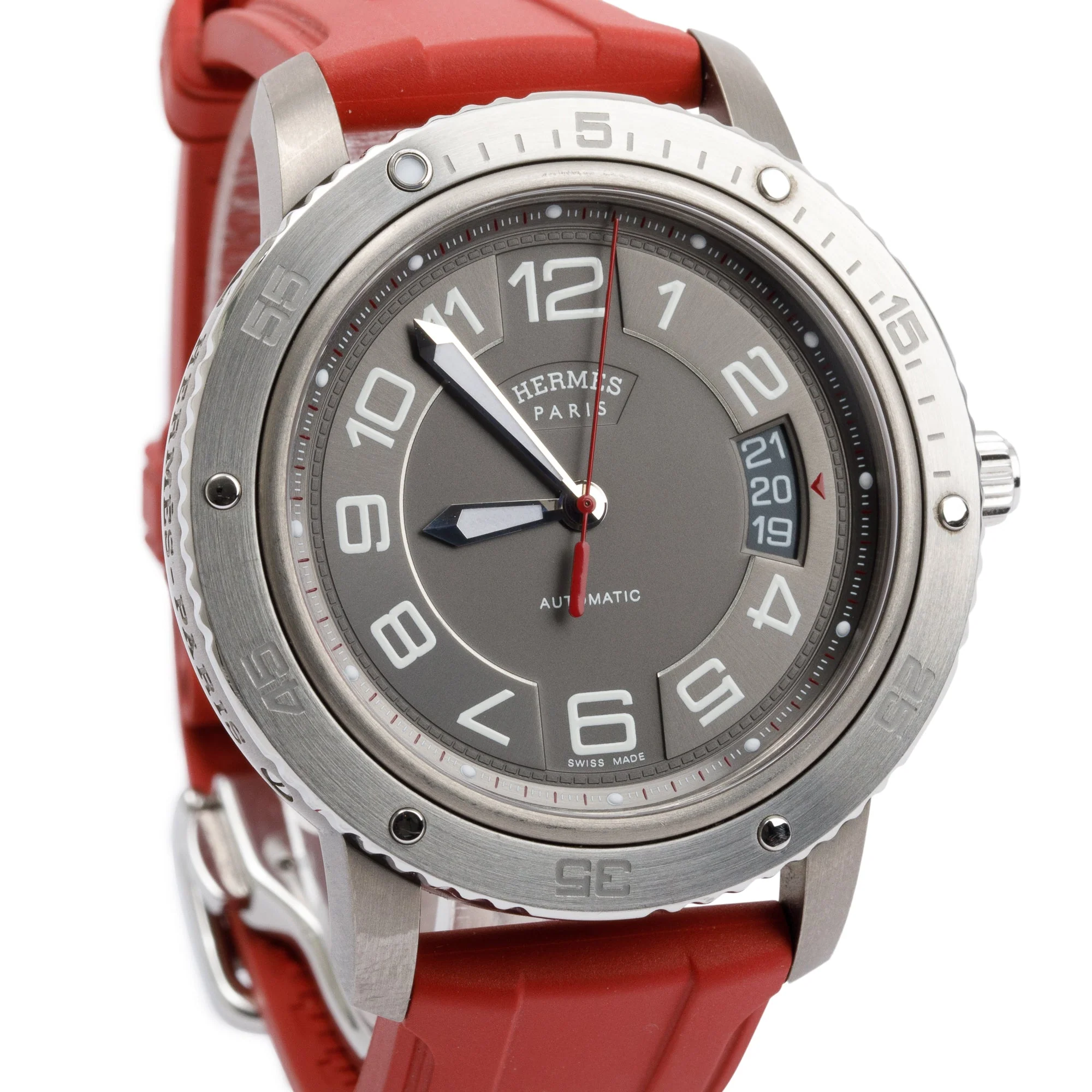 Hermes Titanium Clipper Sport Automatic 41 MM Watch - Image 2