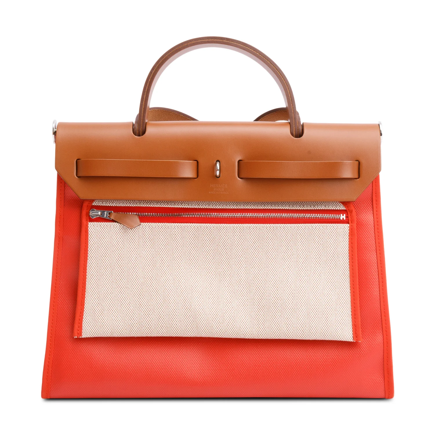 Hermes Toile H Berline Vache Hunter Herbag Zip 31 w/ Pouch & Box - Image 6