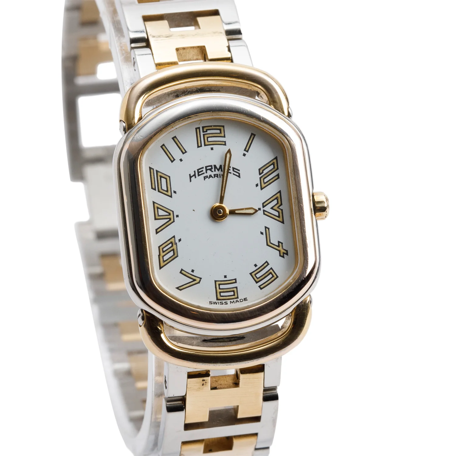 Hermes Two-Tone Stainless Steel Rallye Watch - Image 2
