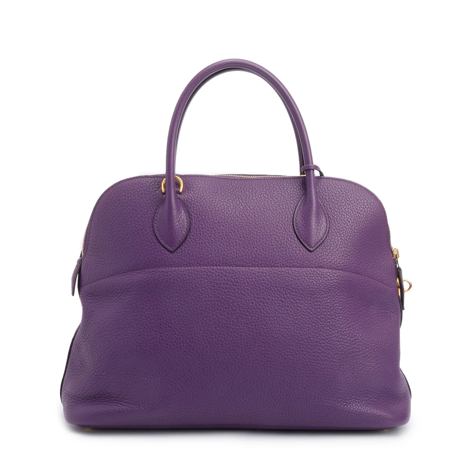 Hermes Ultraviolet Clemence Leather Bolide 35 w/ Strap - Image 5