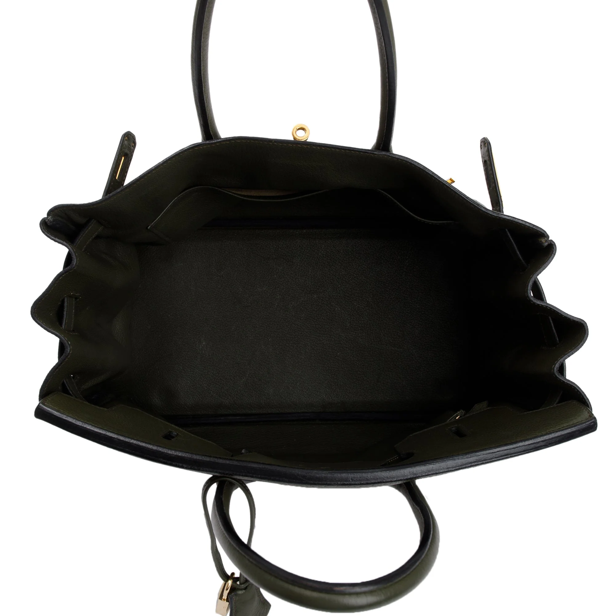 Hermes Vert De Gris Taurillon Clemence Birkin 35 - Image 7
