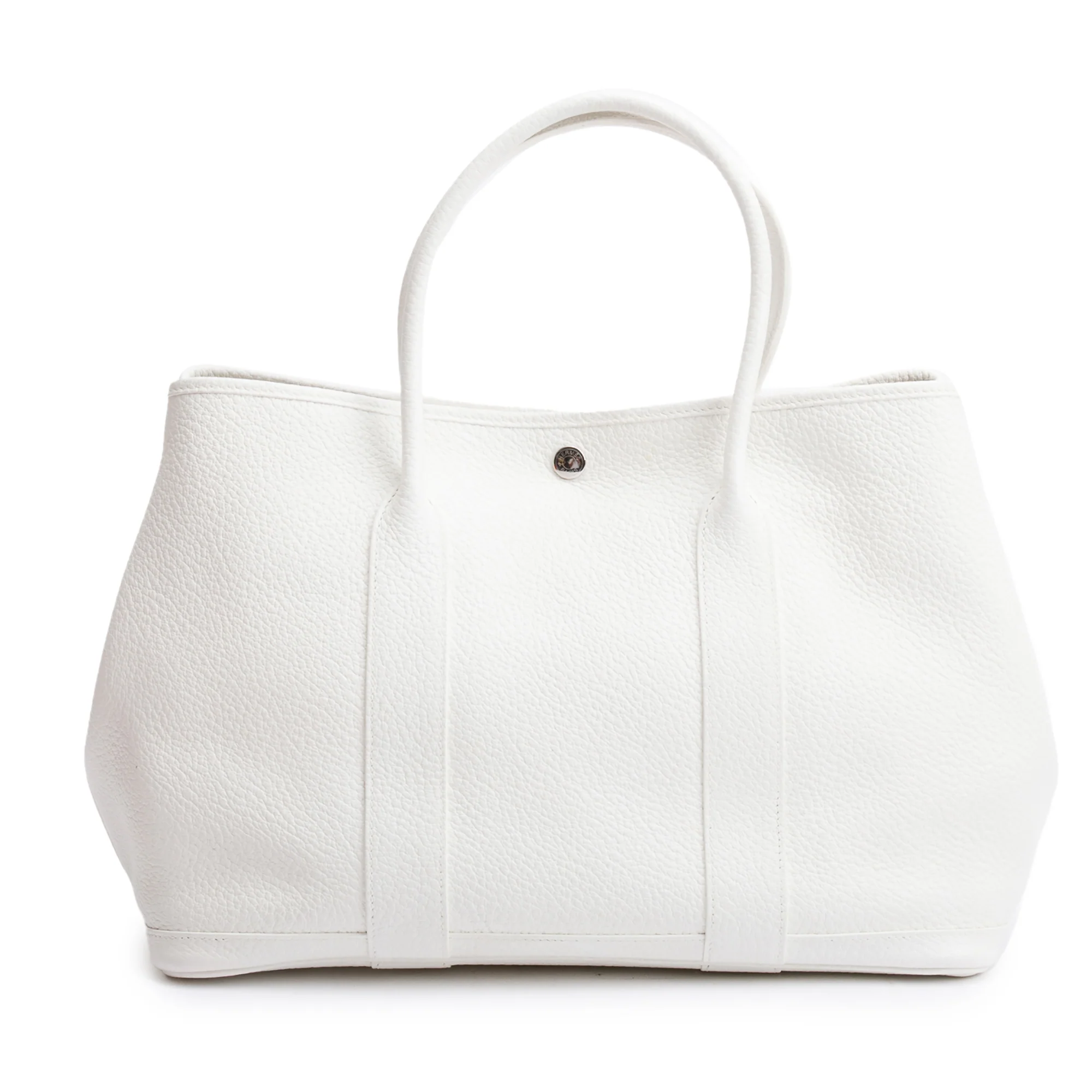Hermes White Negonda Leather Garden Party 36 - Image 3