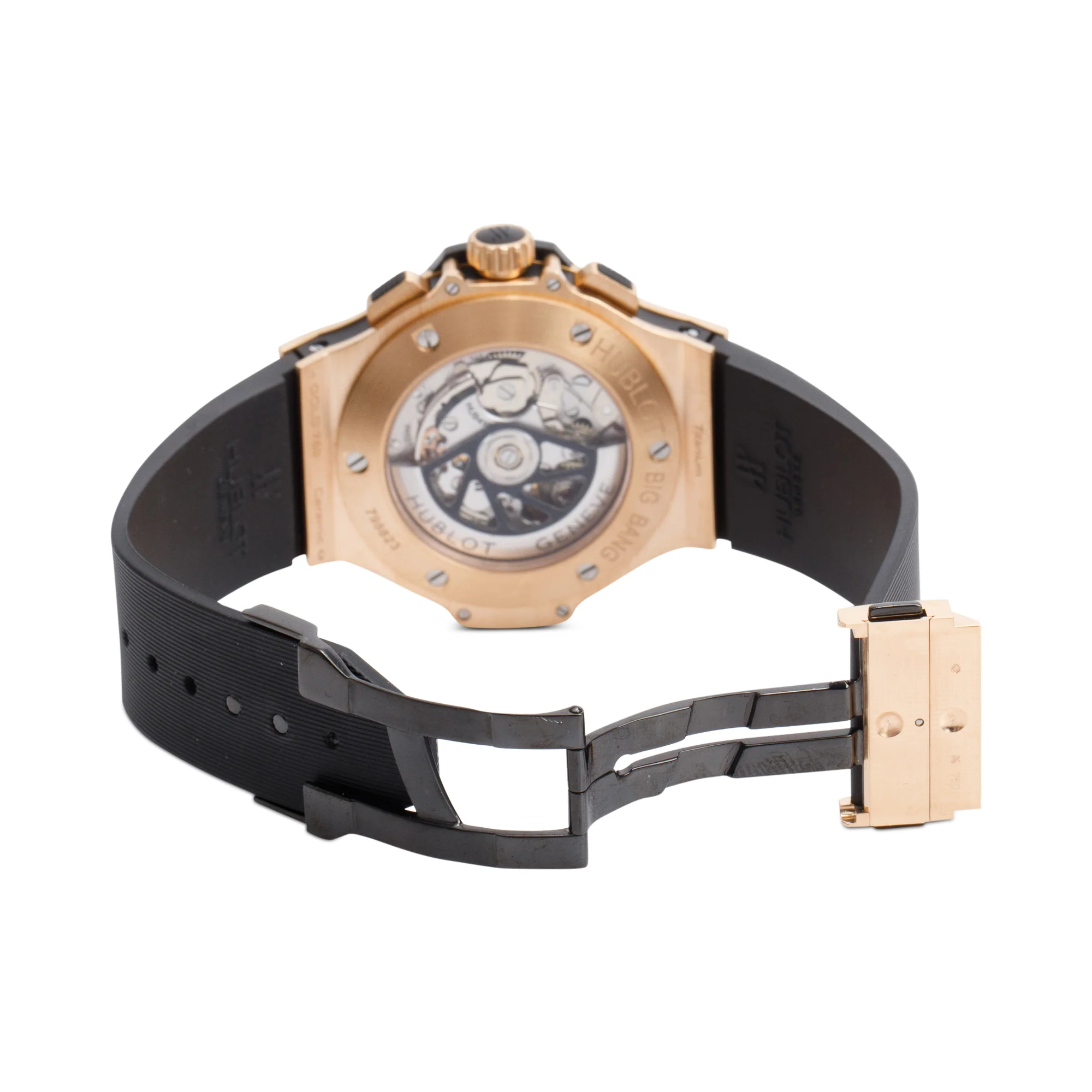 Hublot 18k Rose Gold & Ceramic Big Bang 44 MM Chronograph Automatic Watch w/ Box & Papers - Image 5