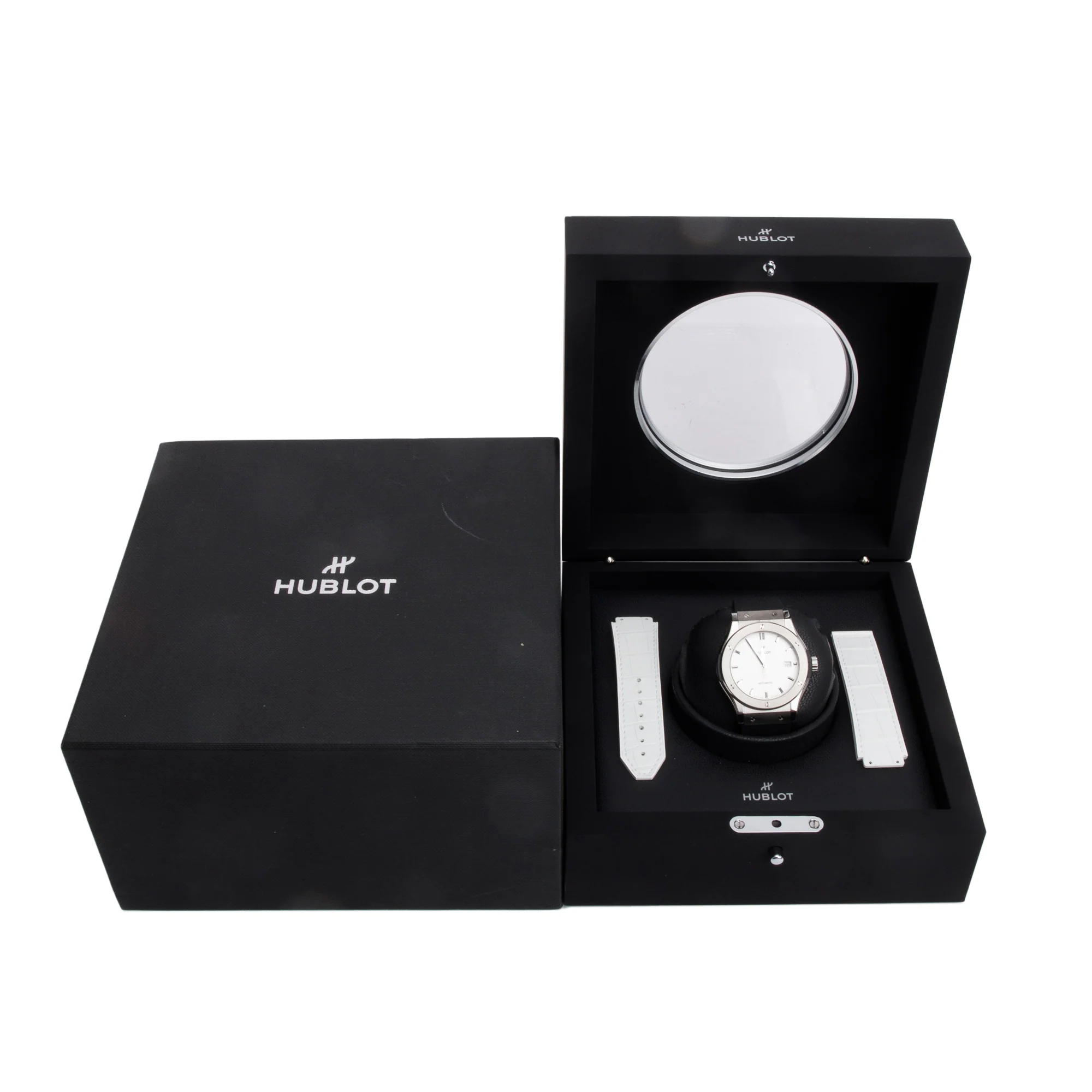 Hublot 2023 Titanium Classic Fusion 42 MM Automatic Watch White Dial w/ Box - Image 2