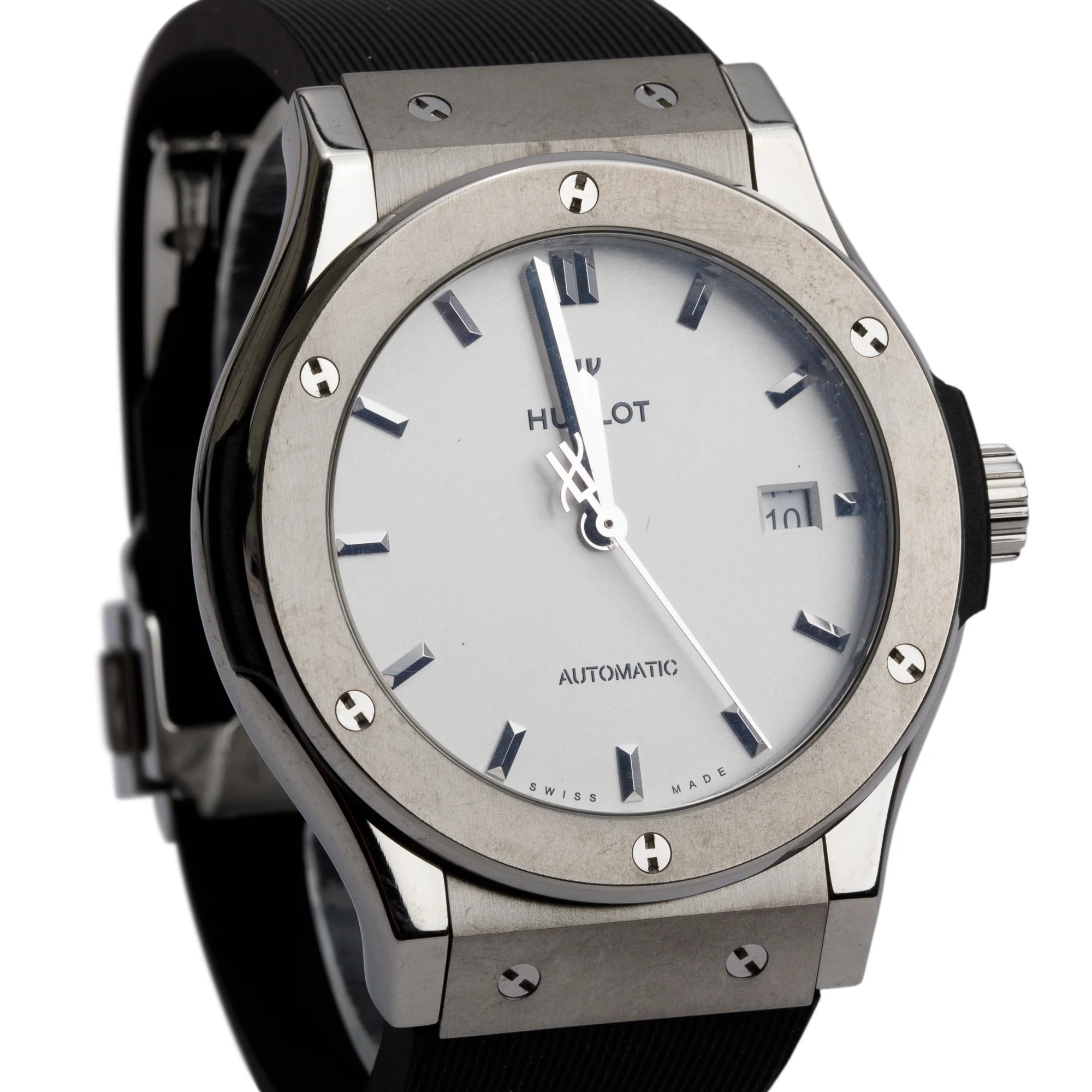 Hublot 2023 Titanium Classic Fusion 42 MM Automatic Watch White Dial w/ Box - Image 3