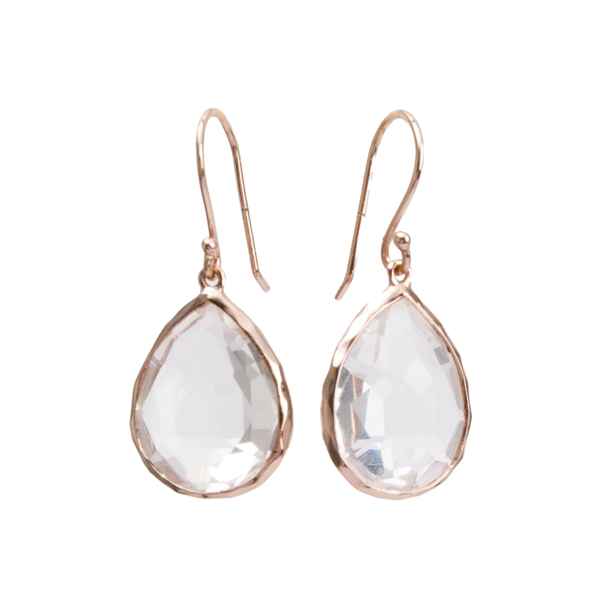 Ippolita Rose Gold Plated Sterling Silver Quartz Rock Candy Small Drop Earrings - Image 3