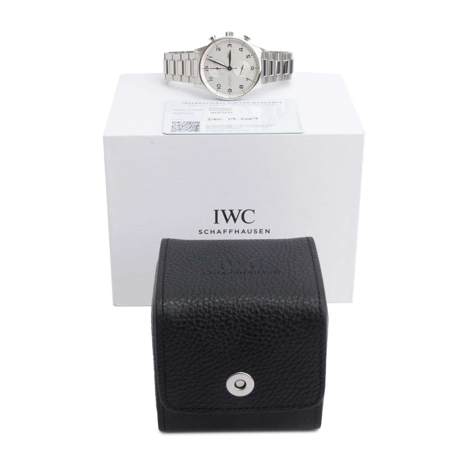 IWC 2024 Stainless Steel Portugieser Chronograph 41 MM Automatic Watch, Silver Dial  IW371617 w/ Box & Papers - Image 2