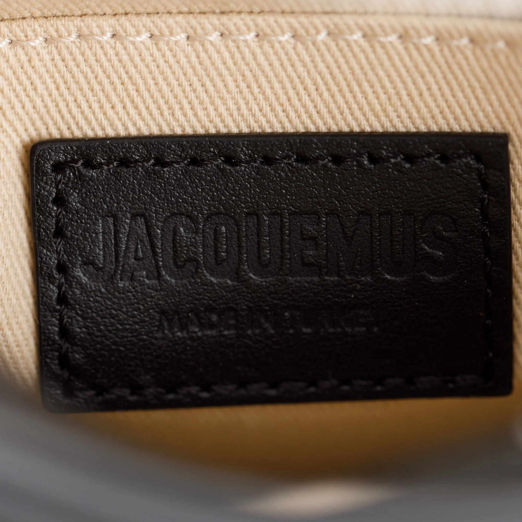 Jacquemus Black Leather OS Le Cuerda Vertical Bag - Image 7