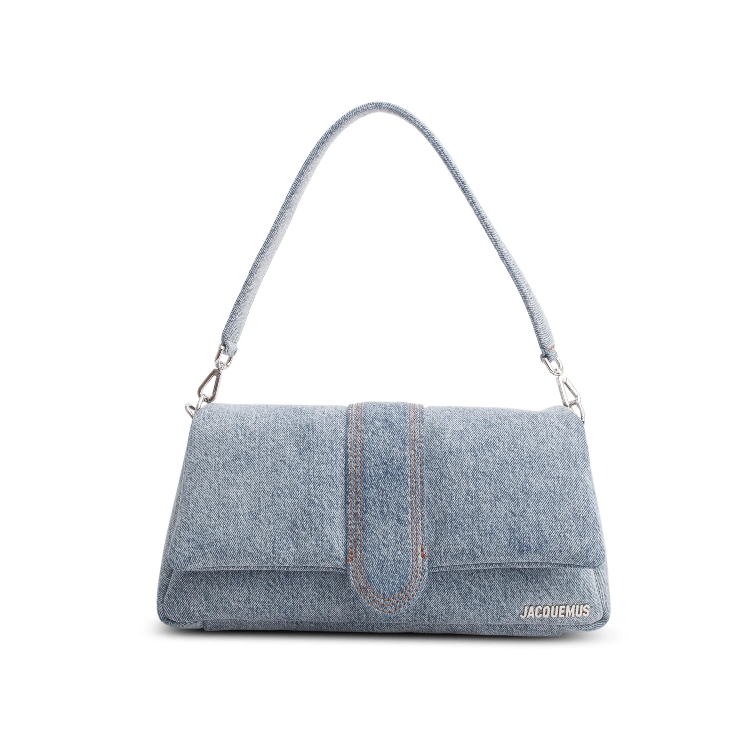 Jacquemus Blue Denim Le Bambimou Bag w/ Straps - Image 3
