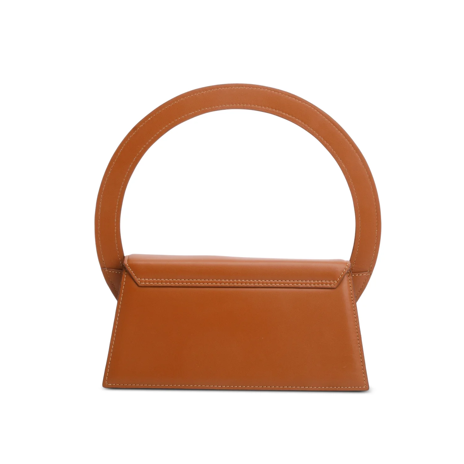 Jacquemus Brown Leather Le Sac Rond Bag w/ Strap - Image 5