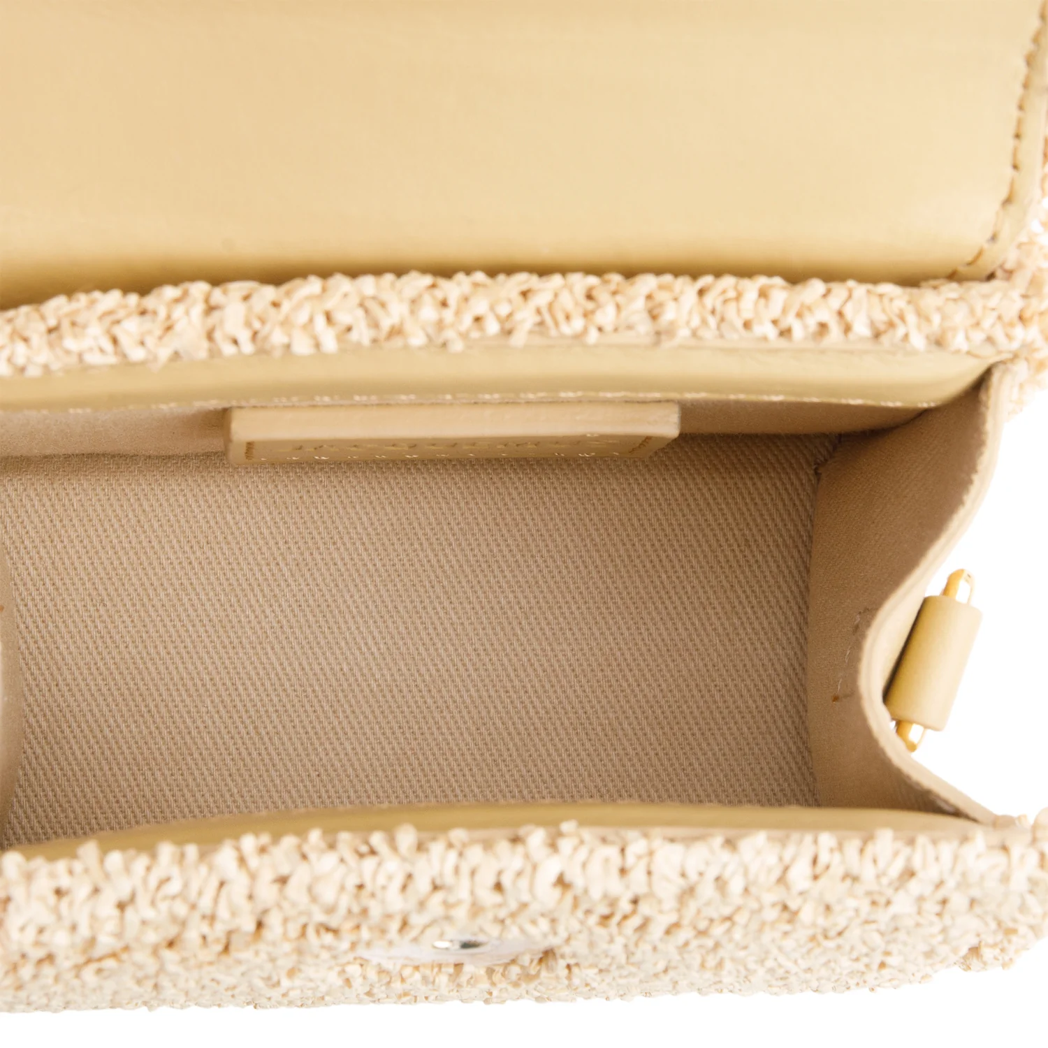 Jacquemus Brown Raffia Mini Signature Le Chiquito Handle Bag w/ Strap - Image 8