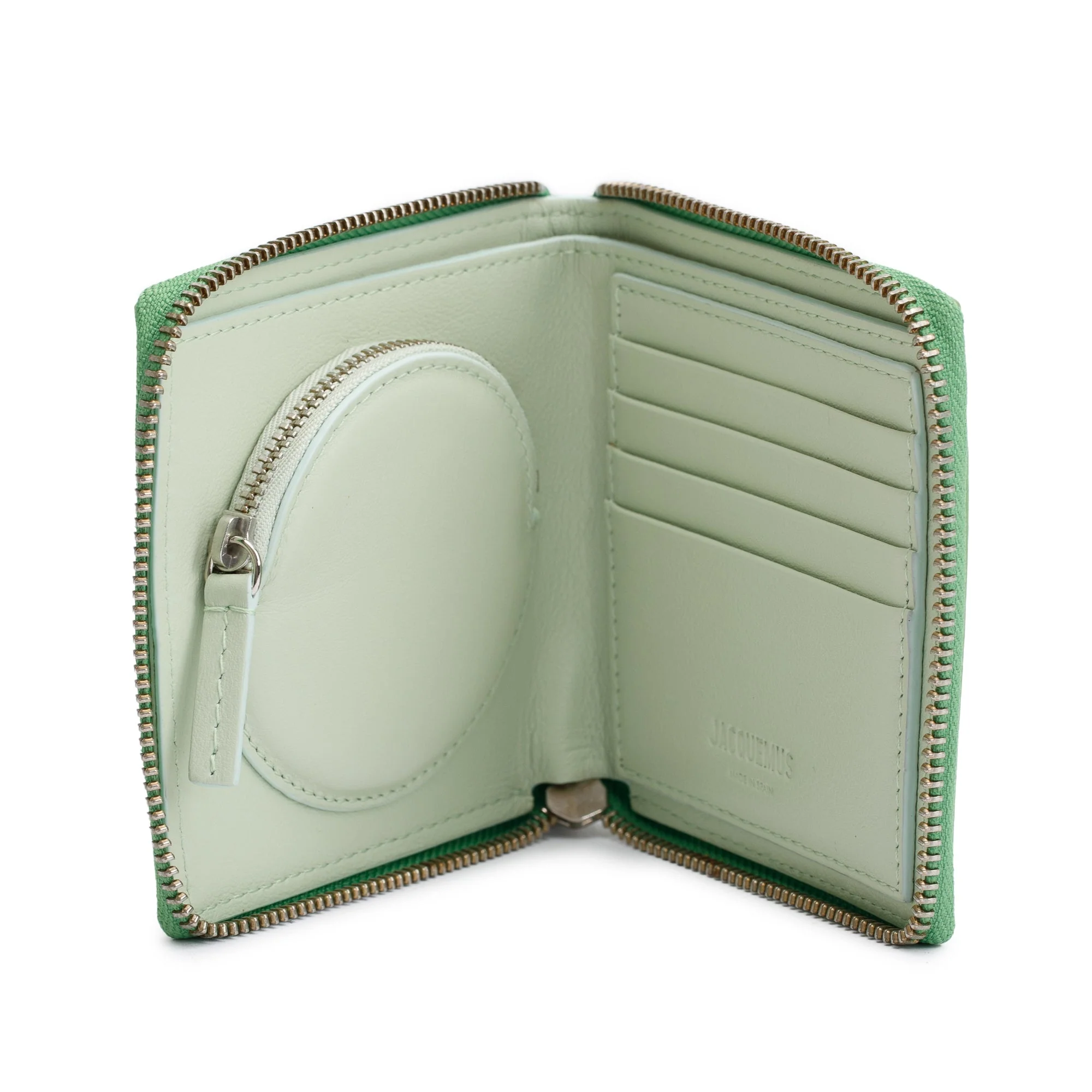 Jacquemus Green Leather Le Le Carre Rond Wallet - Image 6