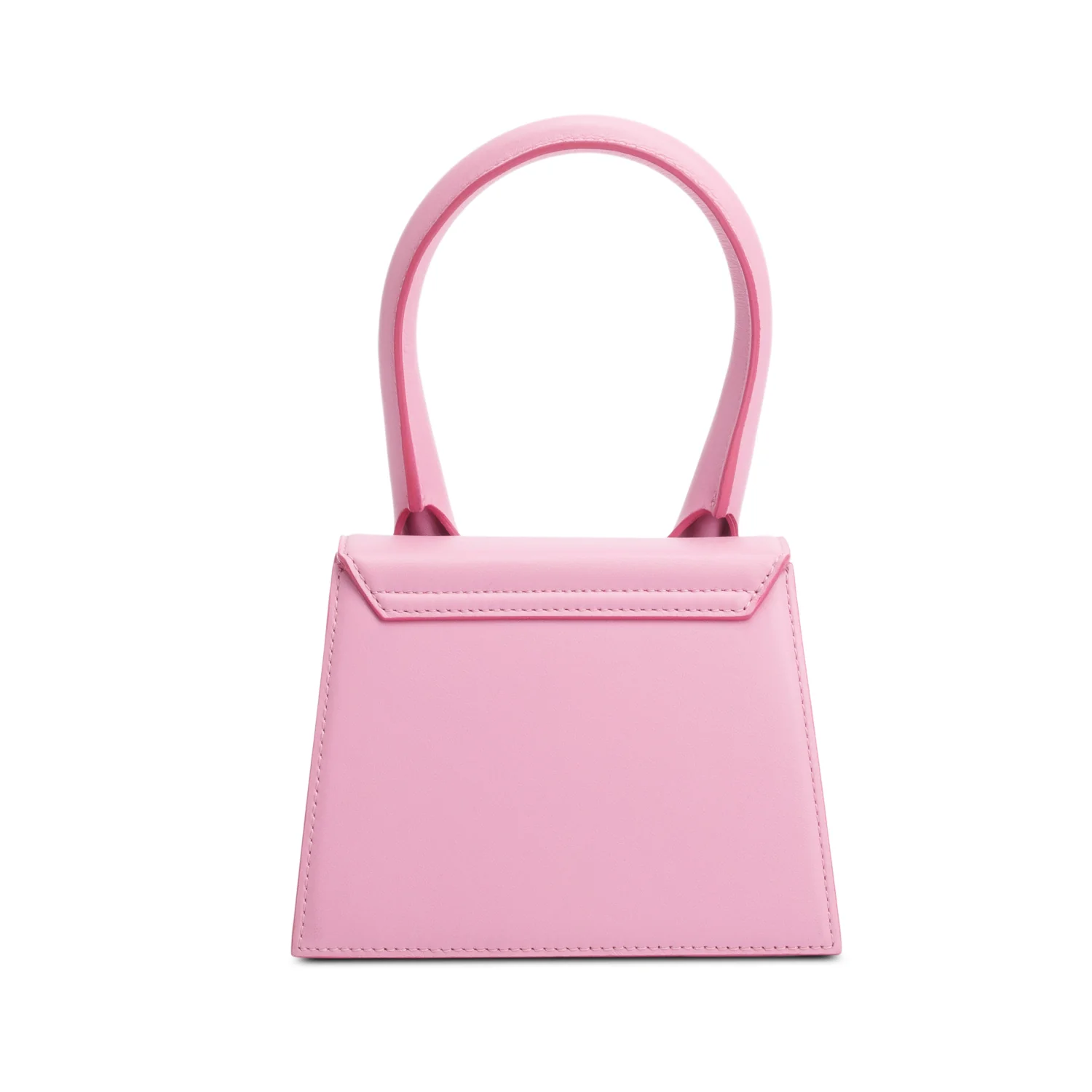 Jacquemus Pink Calfskin Leather Le Chiquito Moyen Bag w/ Strap - Image 5