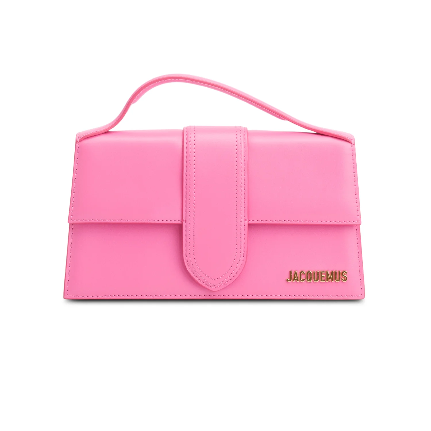 Jacquemus Pink Leather Le Grand Bambino Bag w/ Strap - Image 3