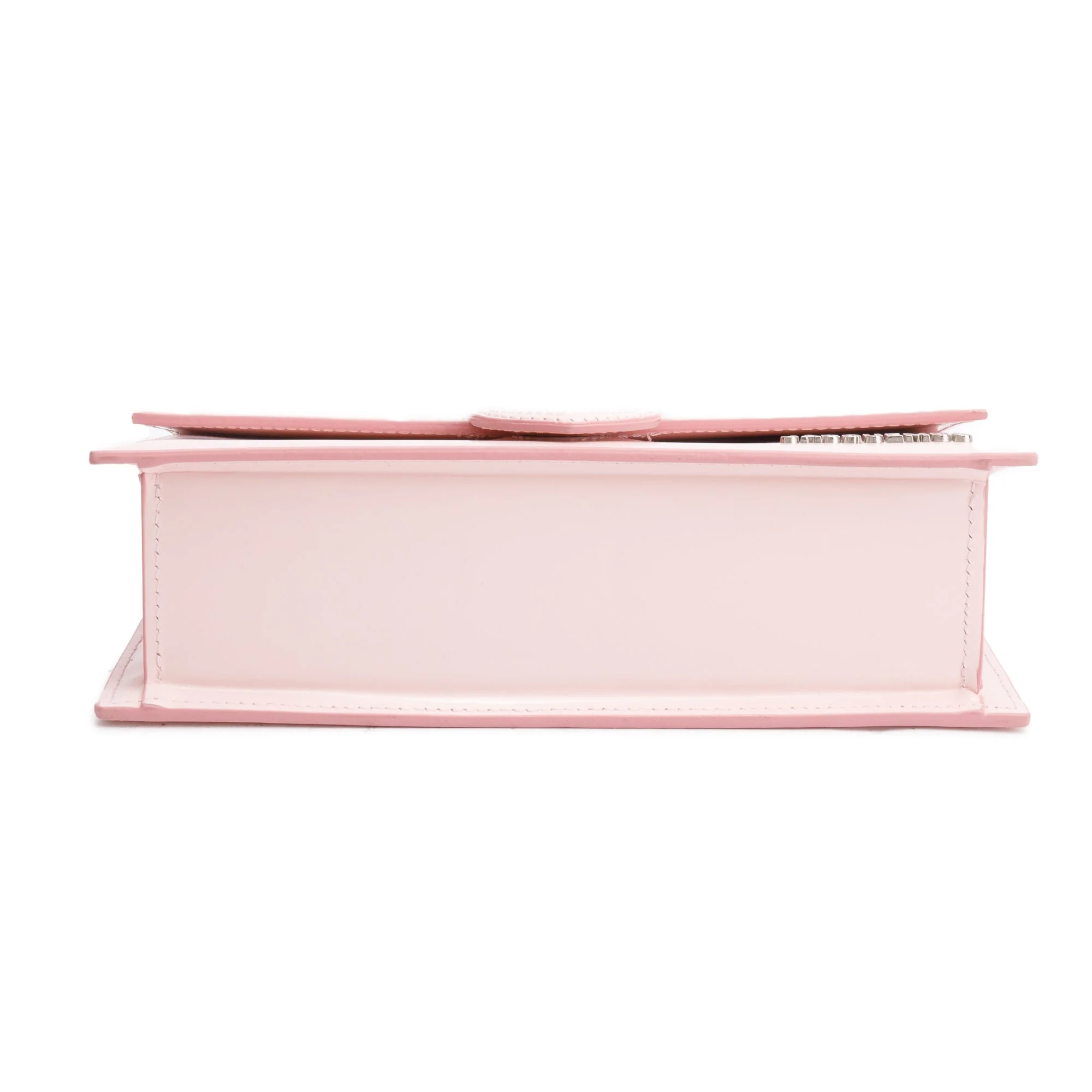Jacquemus Pink Patent Leather Le Grand Bambino Bag w/ Strap - Image 6