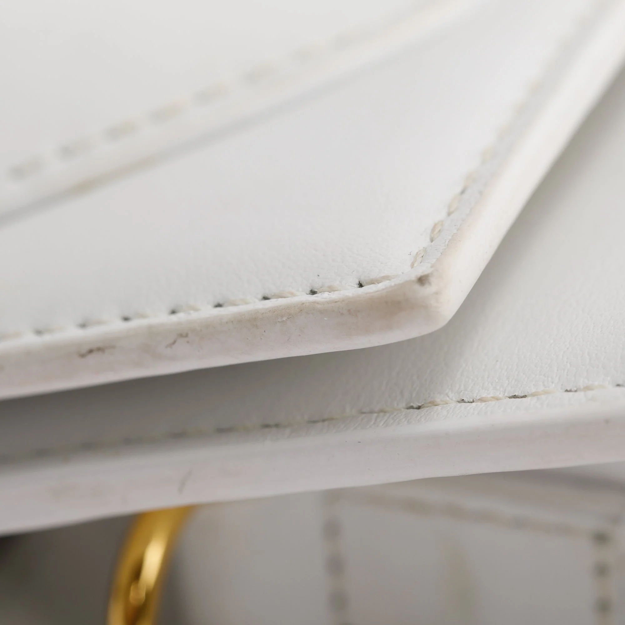 Jacquemus White Leather Le Chiquito Moyen Bag - Image 11