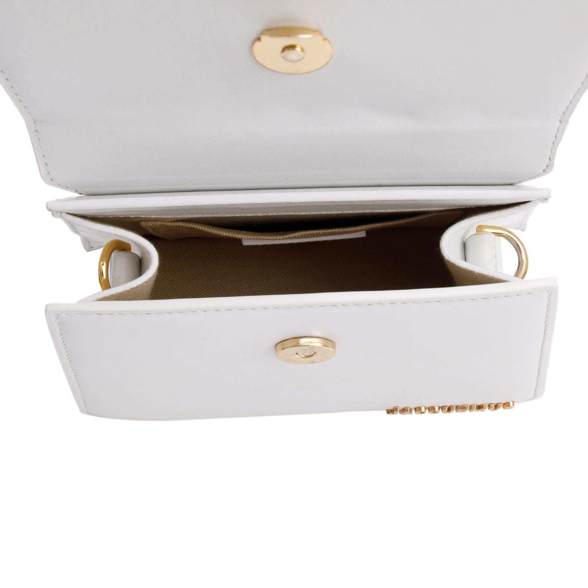 Jacquemus White Leather Le Chiquito Moyen Bag - Image 13