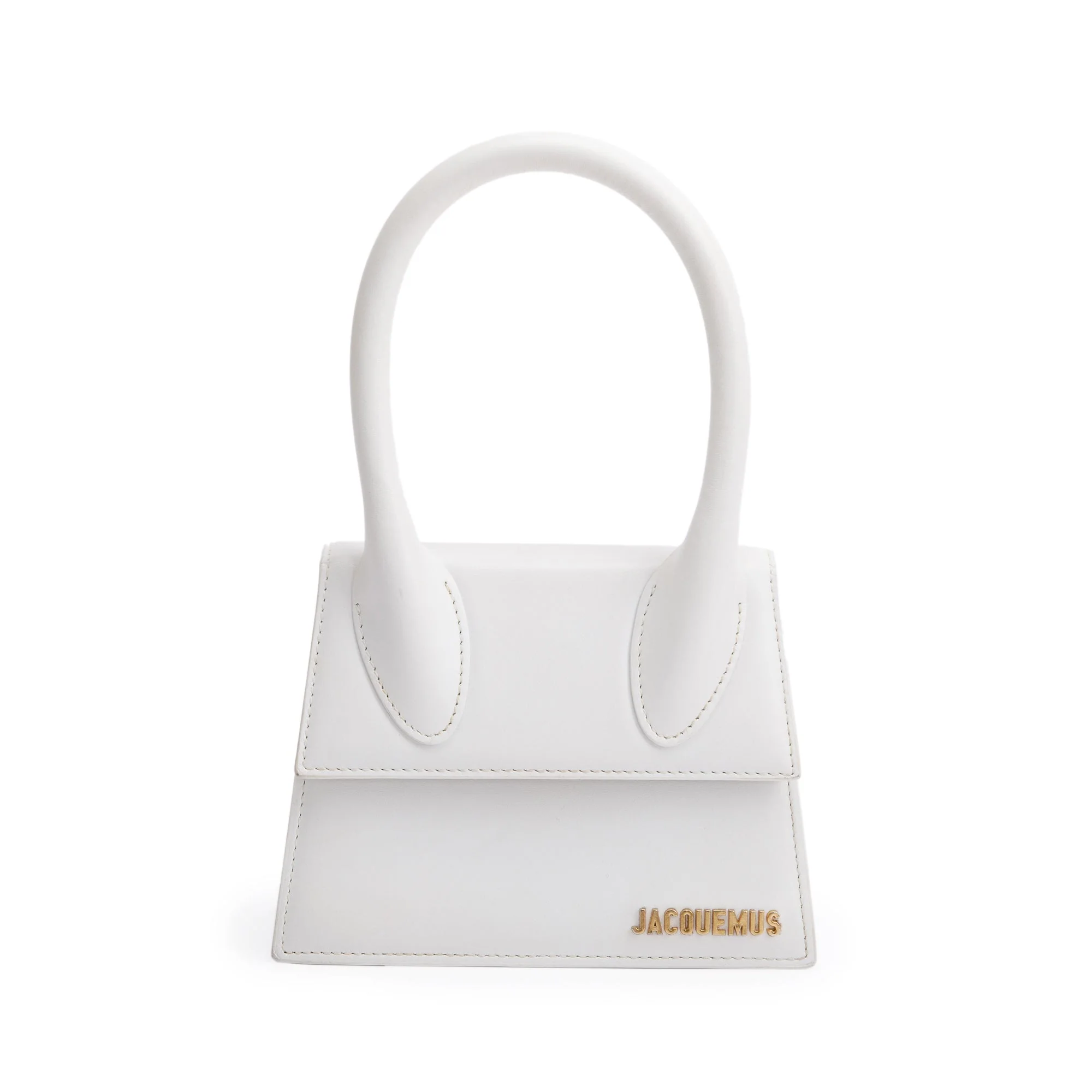 Jacquemus White Leather Le Chiquito Moyen Bag - Image 3