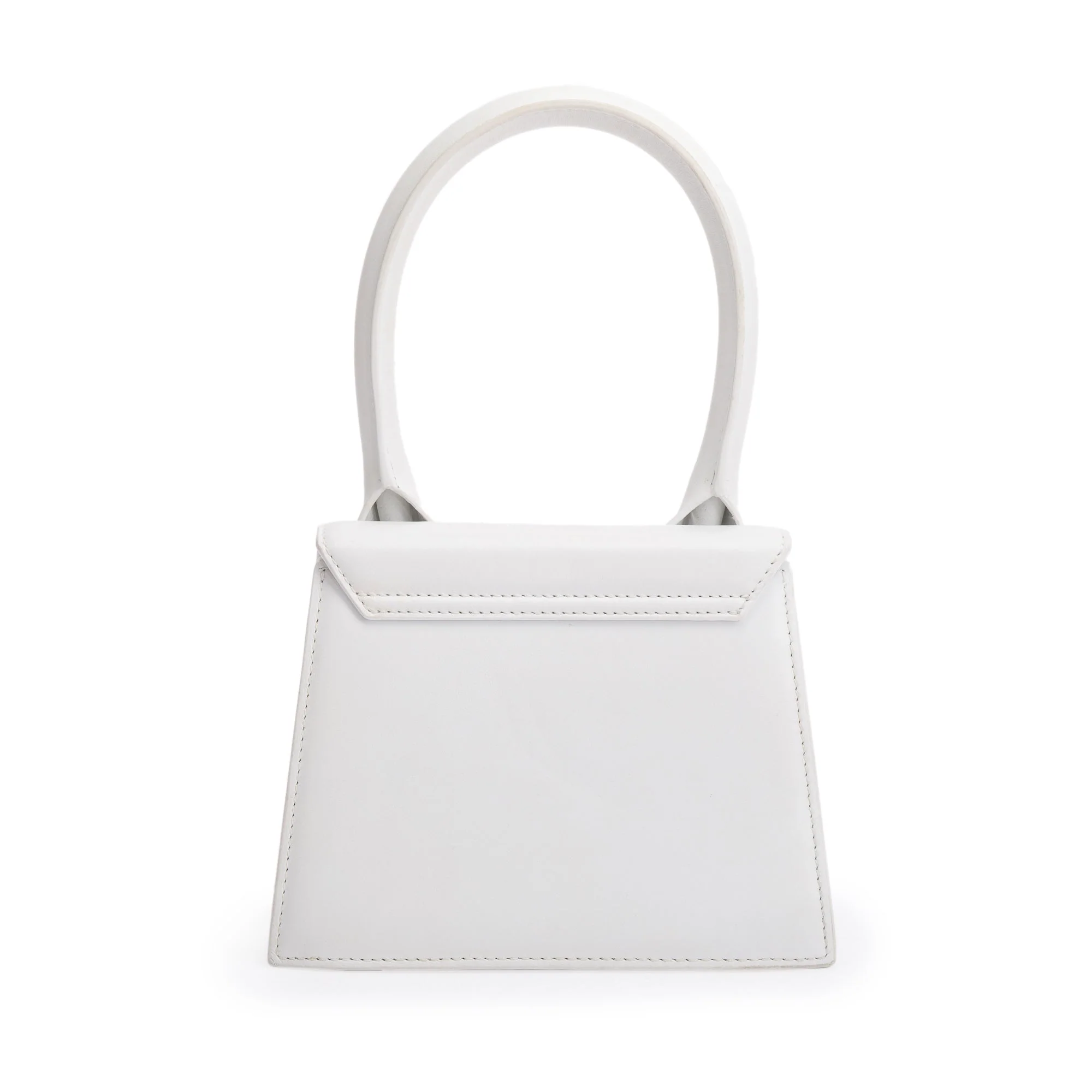 Jacquemus White Leather Le Chiquito Moyen Bag - Image 5