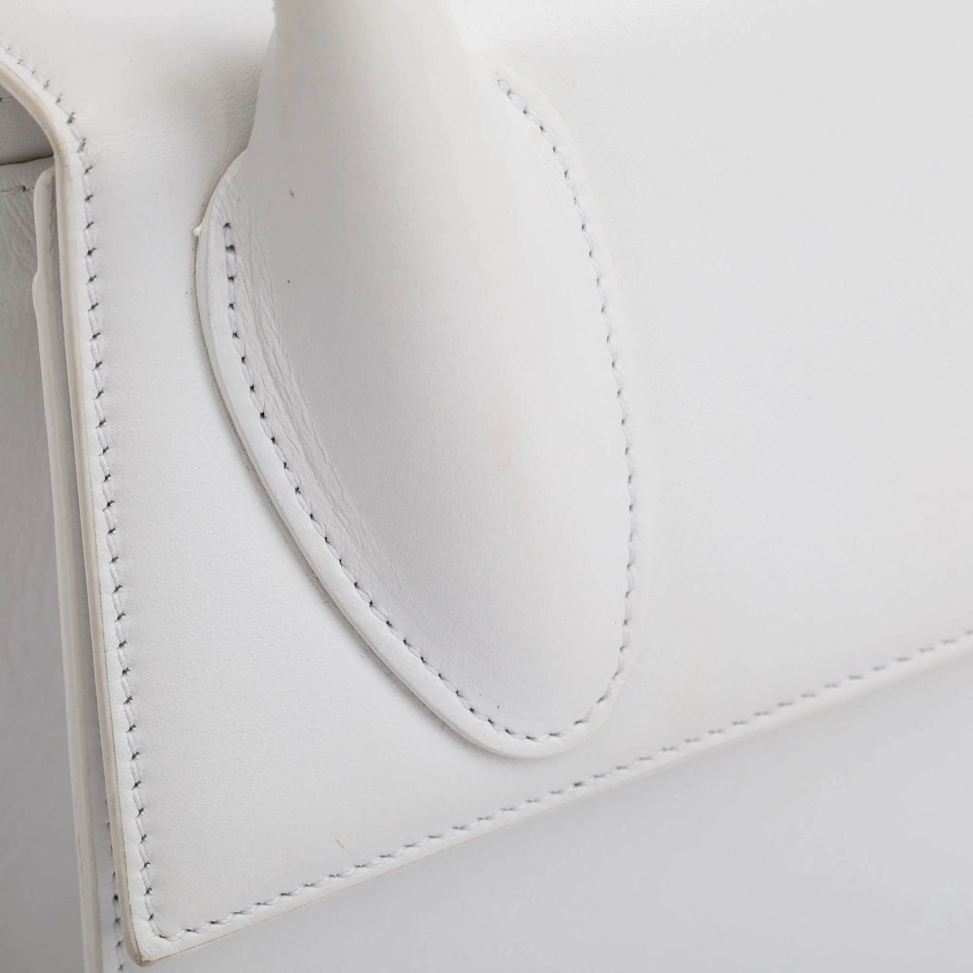 Jacquemus White Leather Le Grand Chiquito Bag - Image 12