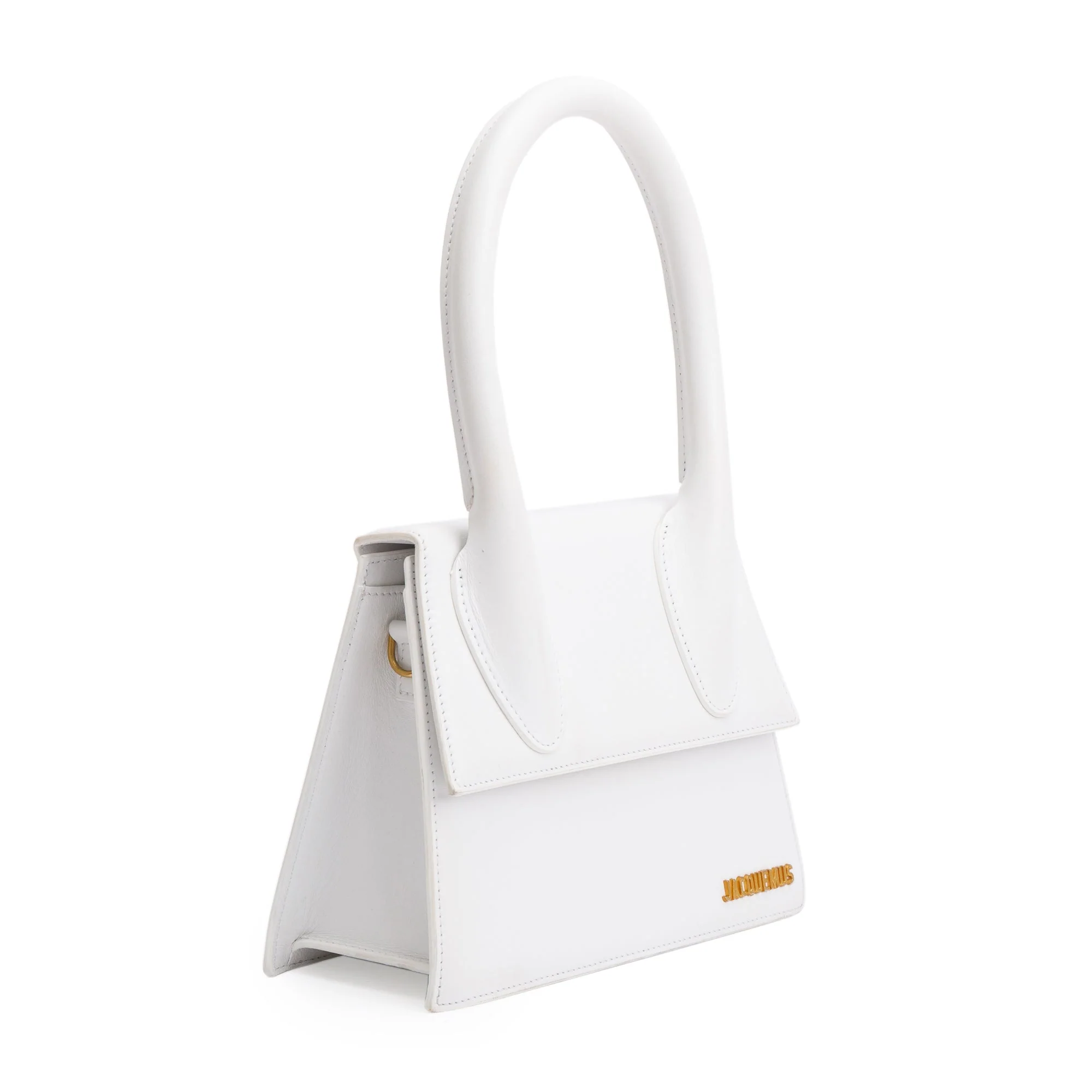 Jacquemus White Leather Le Grand Chiquito Bag - Image 4