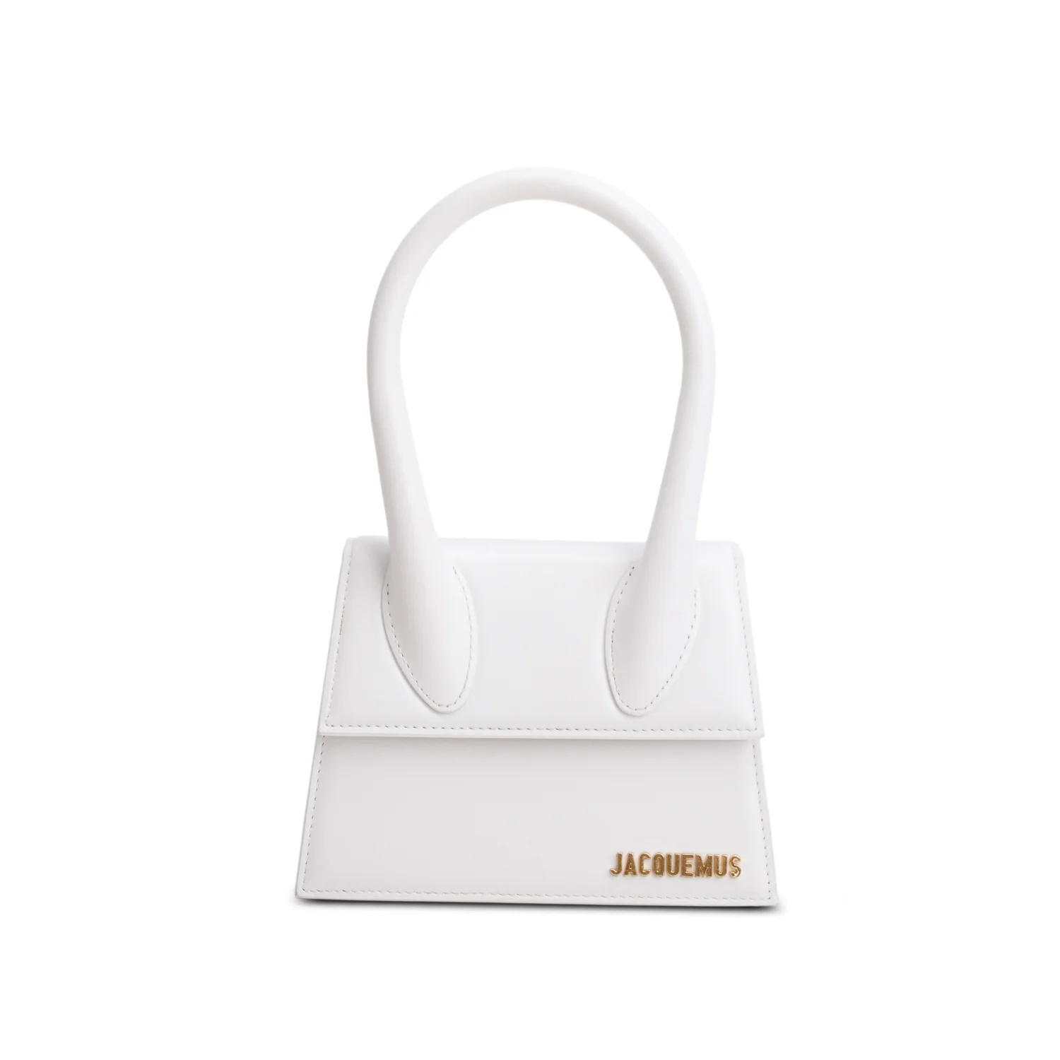 Jacquemus White Smooth Calfskin Le Chiquito Moyen w/ Box & Strap - Image 4