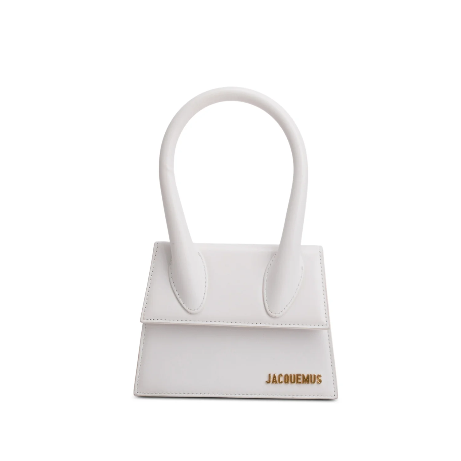 Jacquemus White Smooth Calfskin Le Chiquito Moyen w/ Strap - Image 3