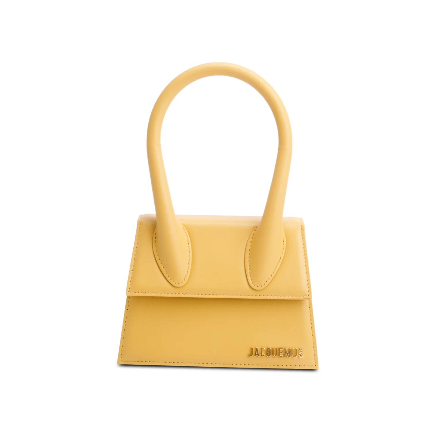 Jacquemus Yellow Smooth Calfskin Le Chiquito Moyen w/ Strap - Image 2