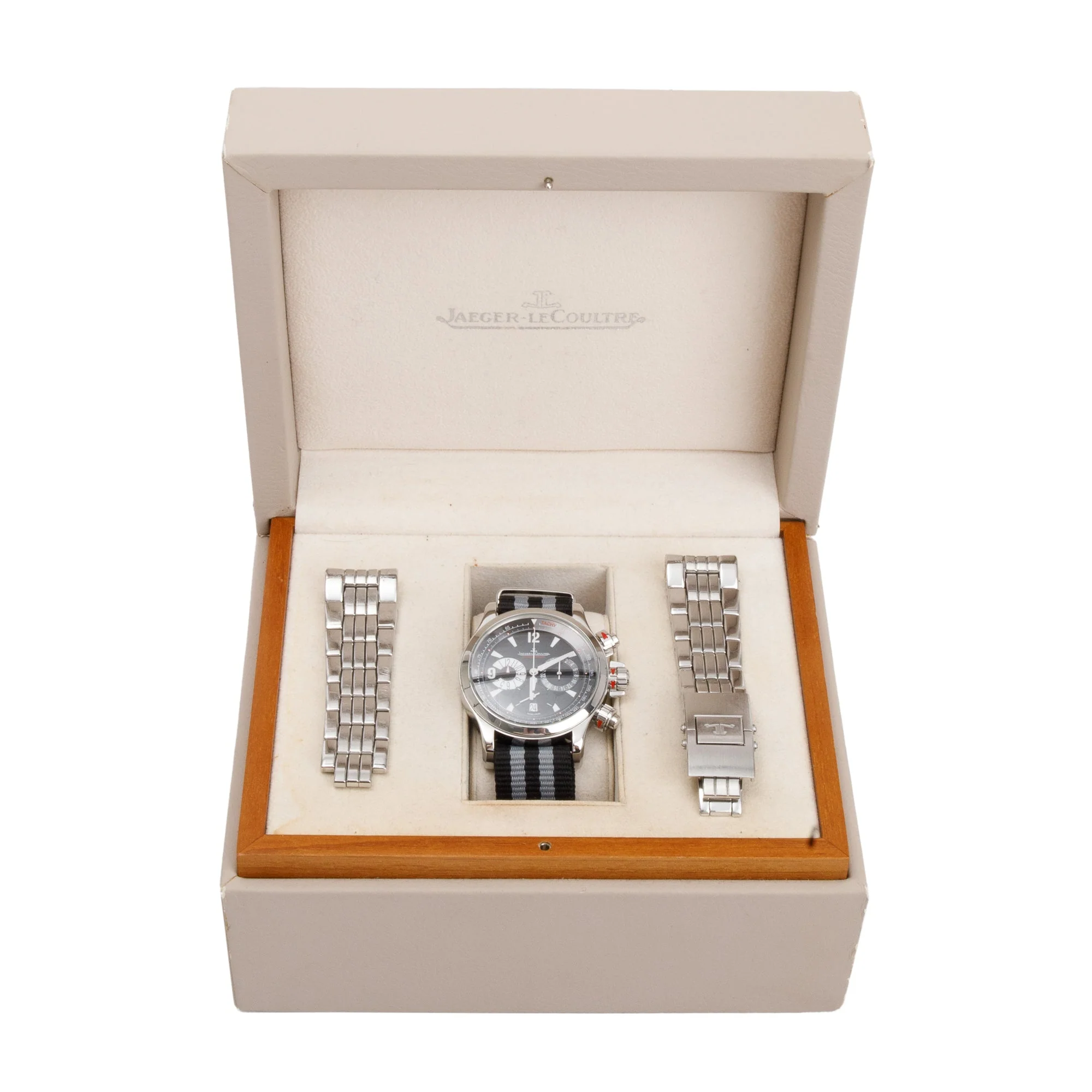 Jaeger LeCoultre Stainless Steel Master Compressor 41 MM Chronograph Automatic Watch w/ Box - Image 2