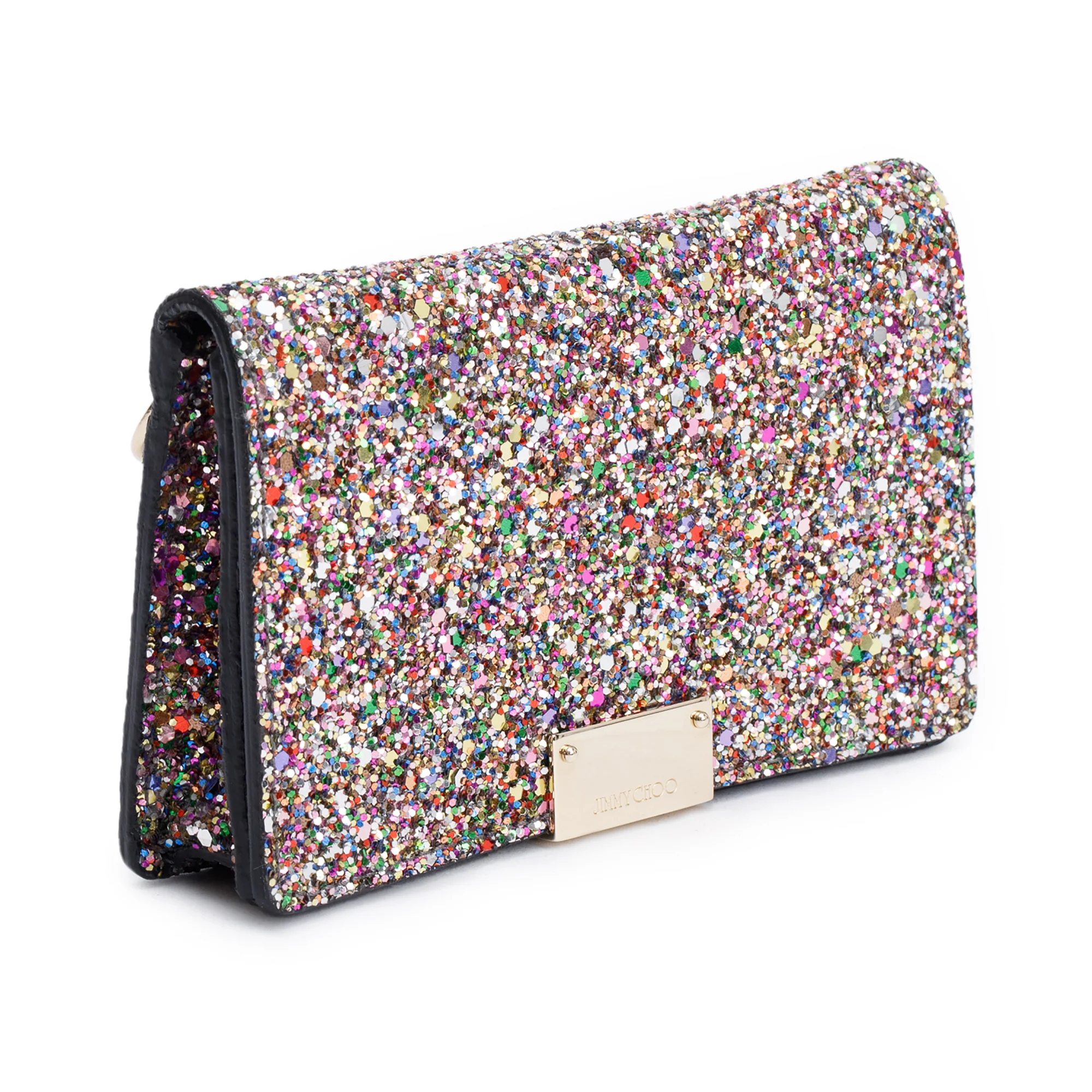 Jimmy Choo Multicolor Glitter Mini Paris Shoulder Bag w/ Strap & Authenticity Card - Image 4