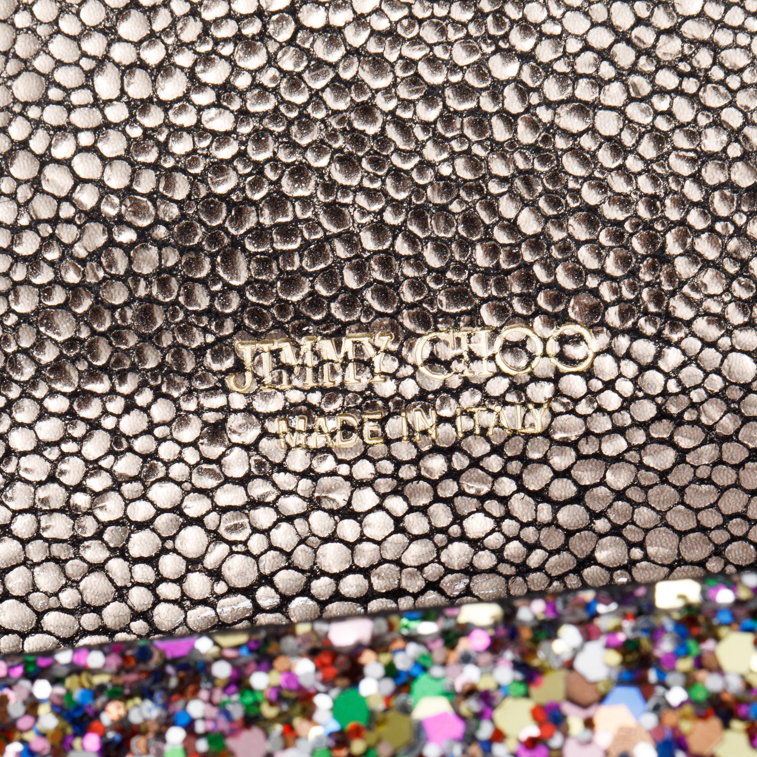 Jimmy Choo Multicolor Glitter Mini Paris Shoulder Bag w/ Strap & Authenticity Card - Image 9