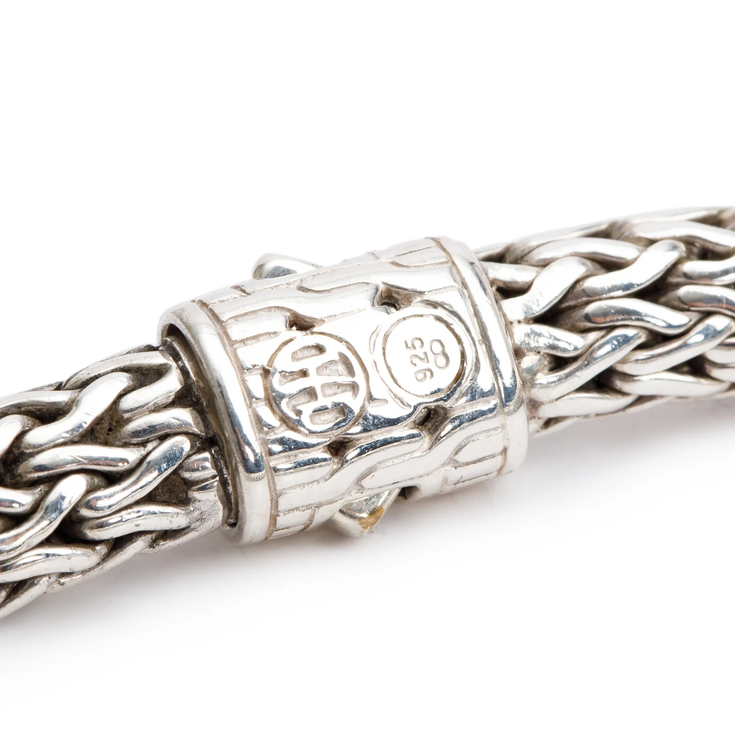John Hardy Sterling Silver Diamond Classic Icon 7.5 MM Chain Bracelet - Image 2