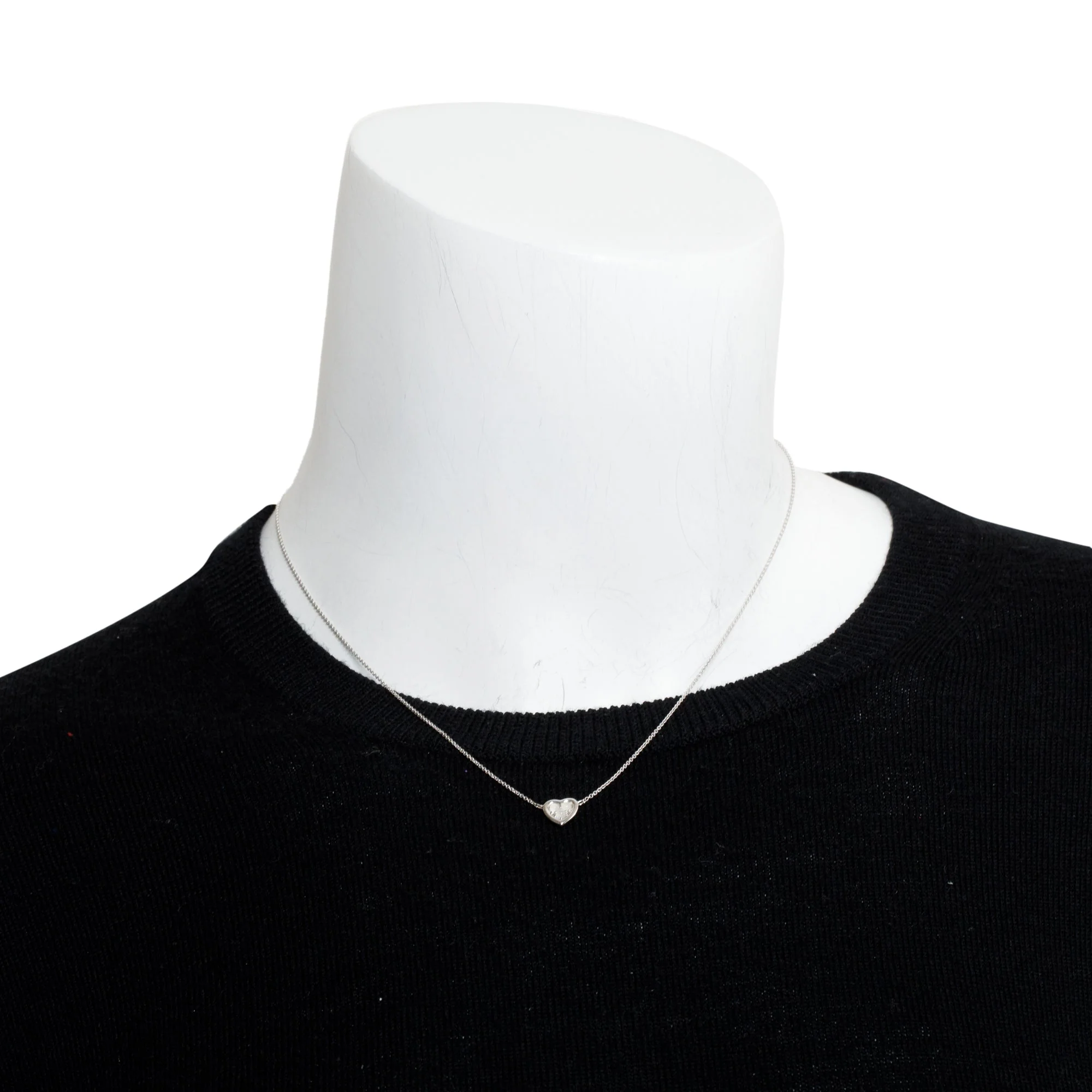 Links of London Sterling Silver Mini Open Heart Moonstone Pendant Necklace w/ Box - Image 8