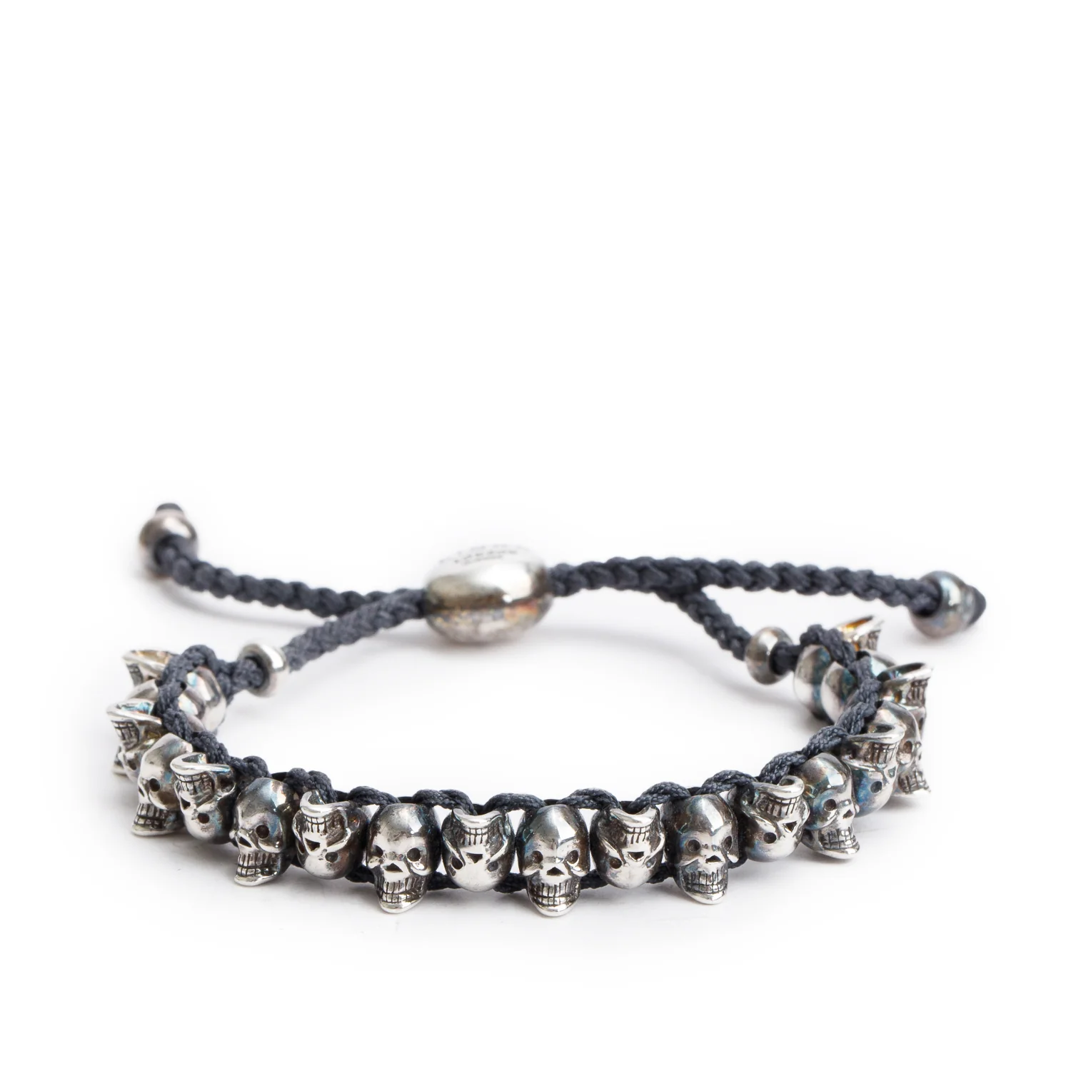 Links of London Sterling Silver Skull Friendship Bracelet
