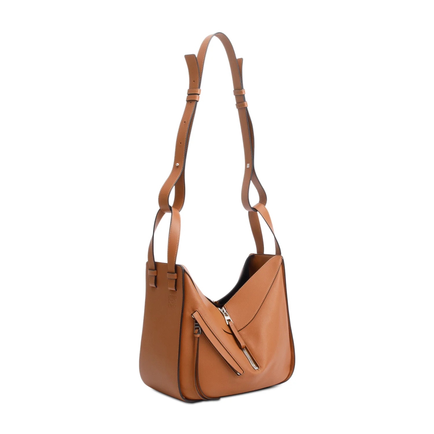 Loewe Brown Calfskin Leather Small Hammock Bag - Image 3