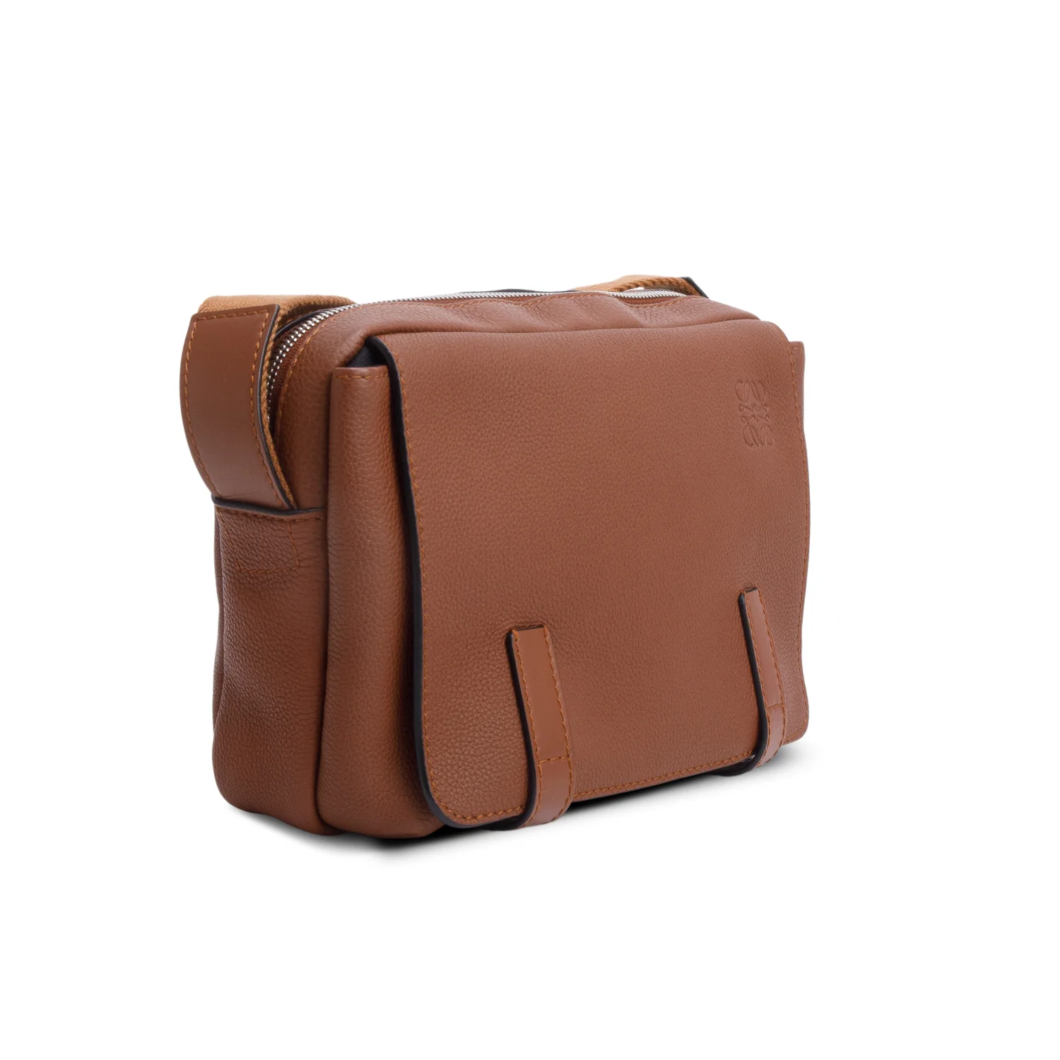 Loewe Brown Supple Smooth Leather XS Military Messenger Bag w/ Box - Image 5