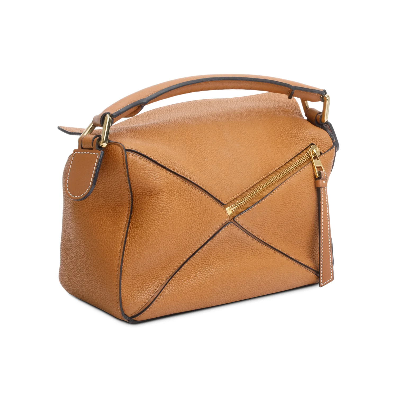 Loewe Caramel Classic Calfskin Leather Medium Puzzle Bag - Image 6
